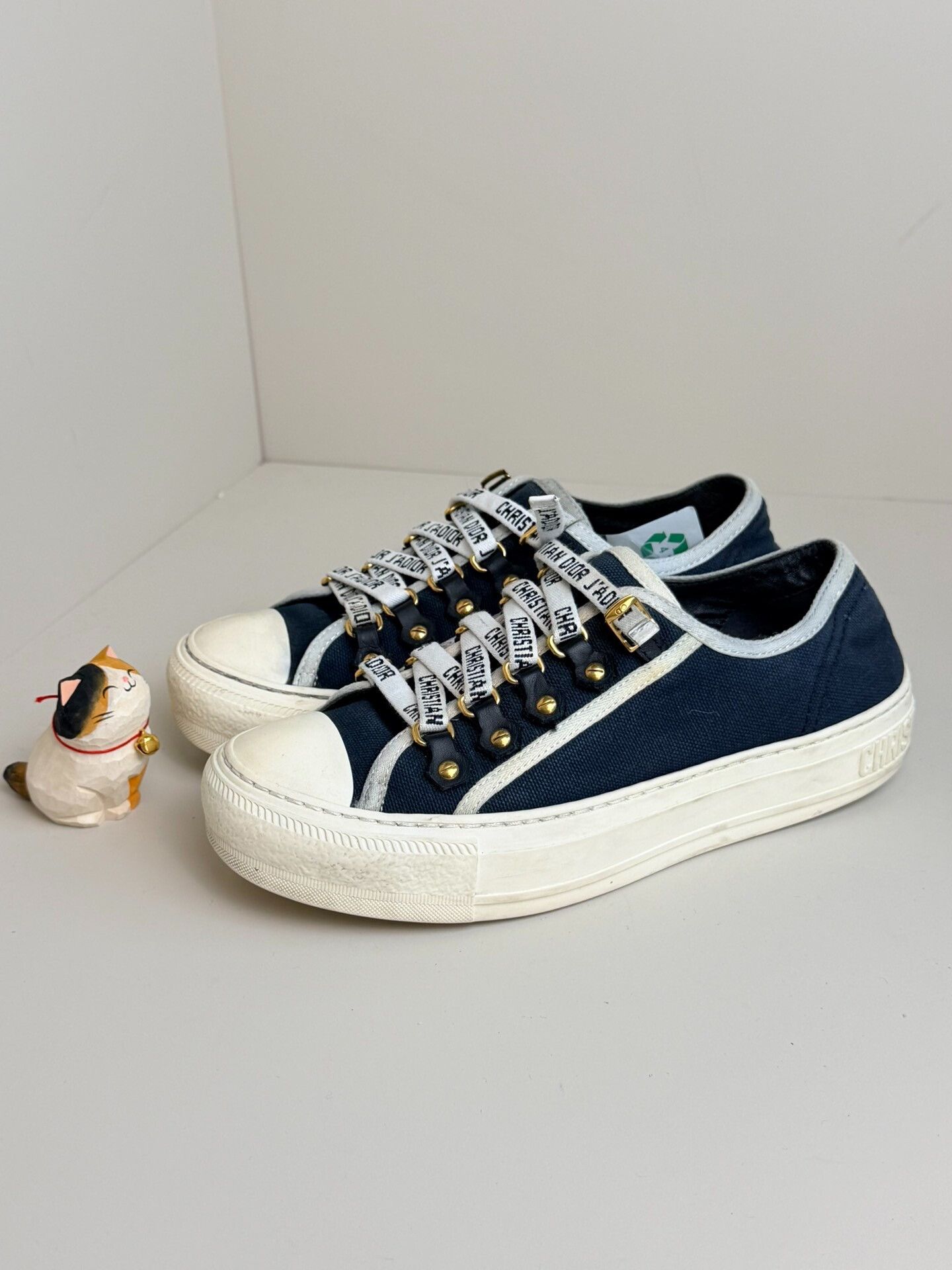 Dior Dior Canvas Lowtop Sneakers it_34-5 Women Size US 4.5 / IT 34.5 - 3 Thumbnail