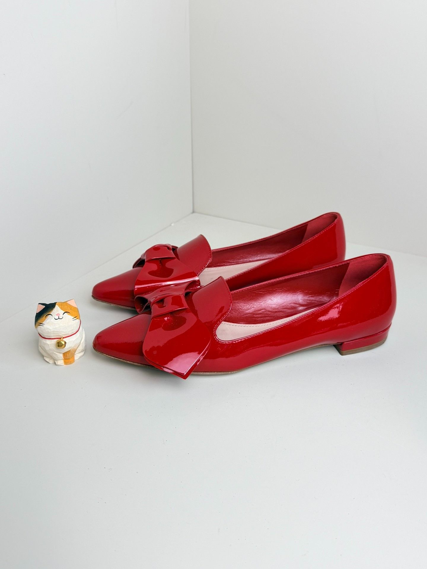 Miu Miu Miu Miu Patent Red Lowtop Sneakers us_6 Women Size US 6 / IT 36 - 3 Thumbnail