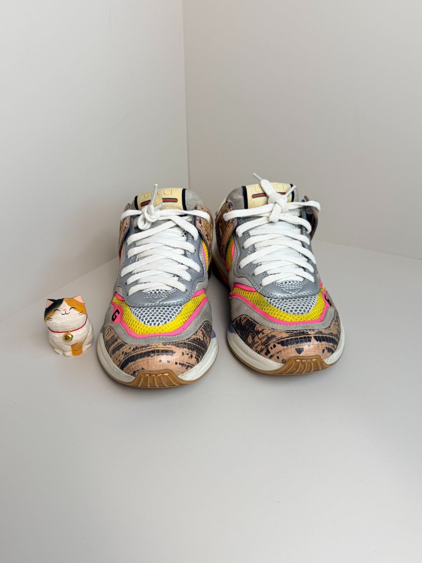 Gucci Gucci Animal Print Lowtop Sneakers us_6 Women Size US 6 / IT 36 - 3 Thumbnail