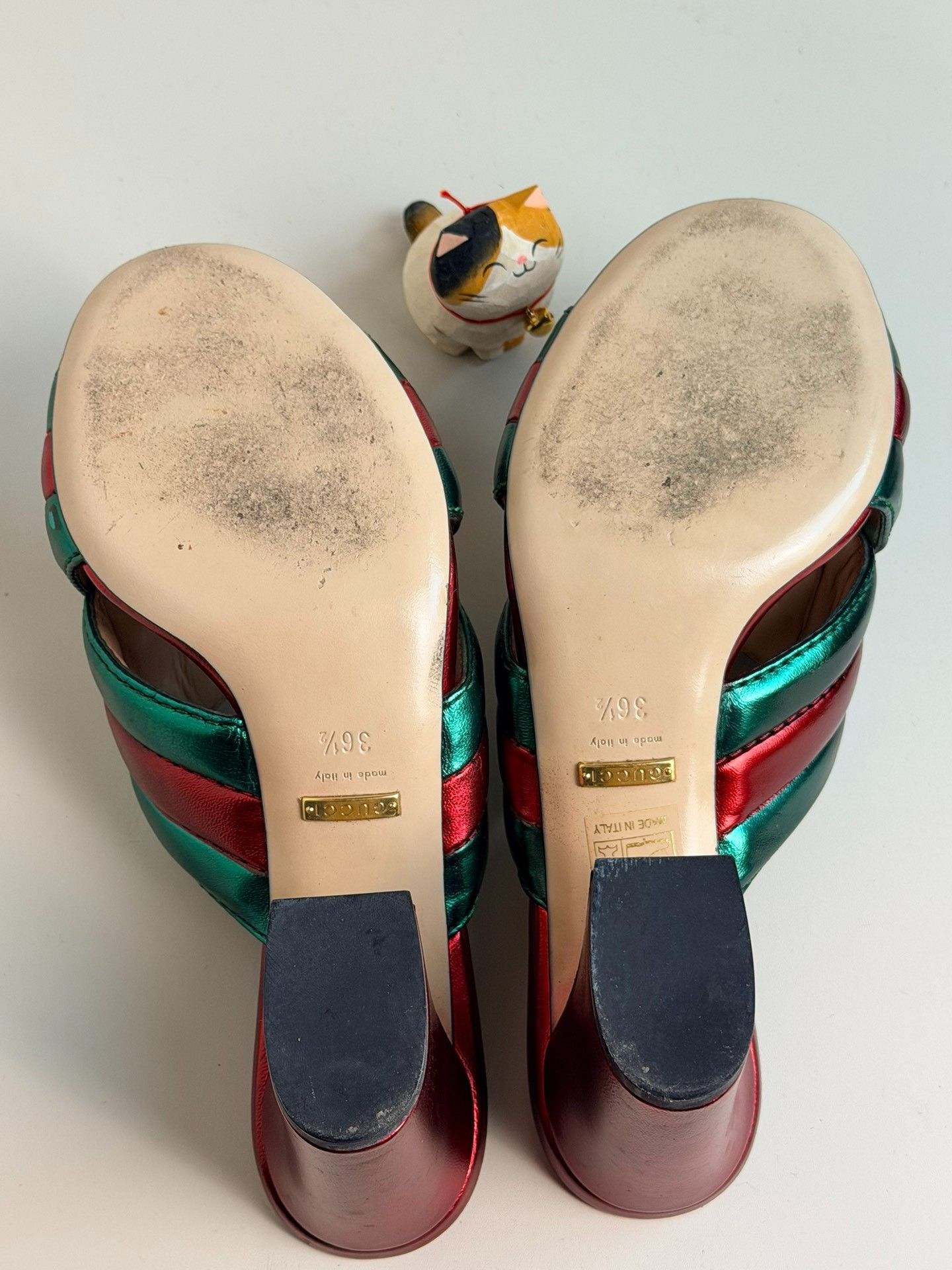 Gucci Gucci Red Sandals us_6-5 Women Size US 6.5 / IT 36.5 - 5 Thumbnail