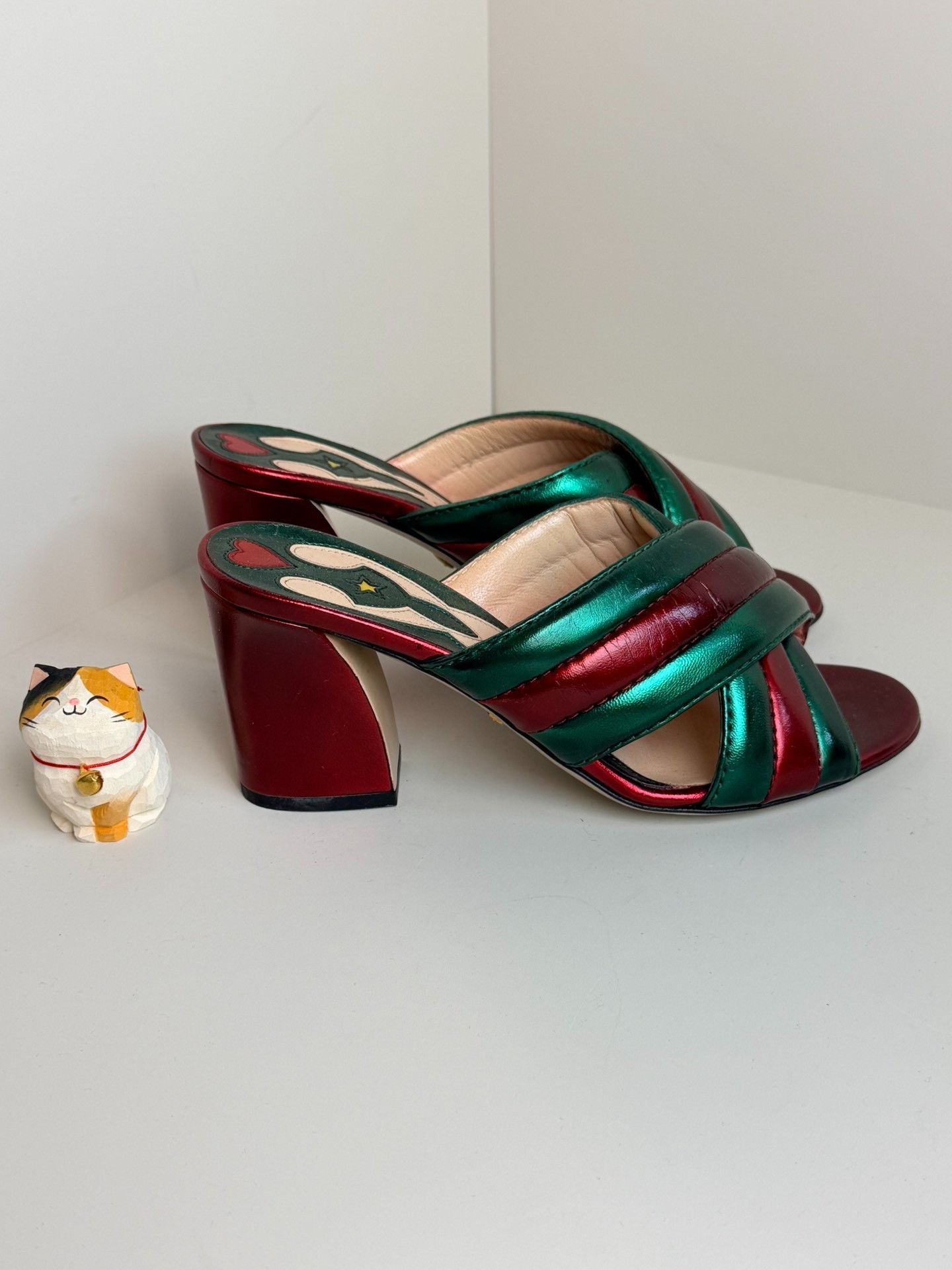 Gucci Gucci Red Sandals us_6-5 Women Size US 6.5 / IT 36.5 - 2 Thumbnail