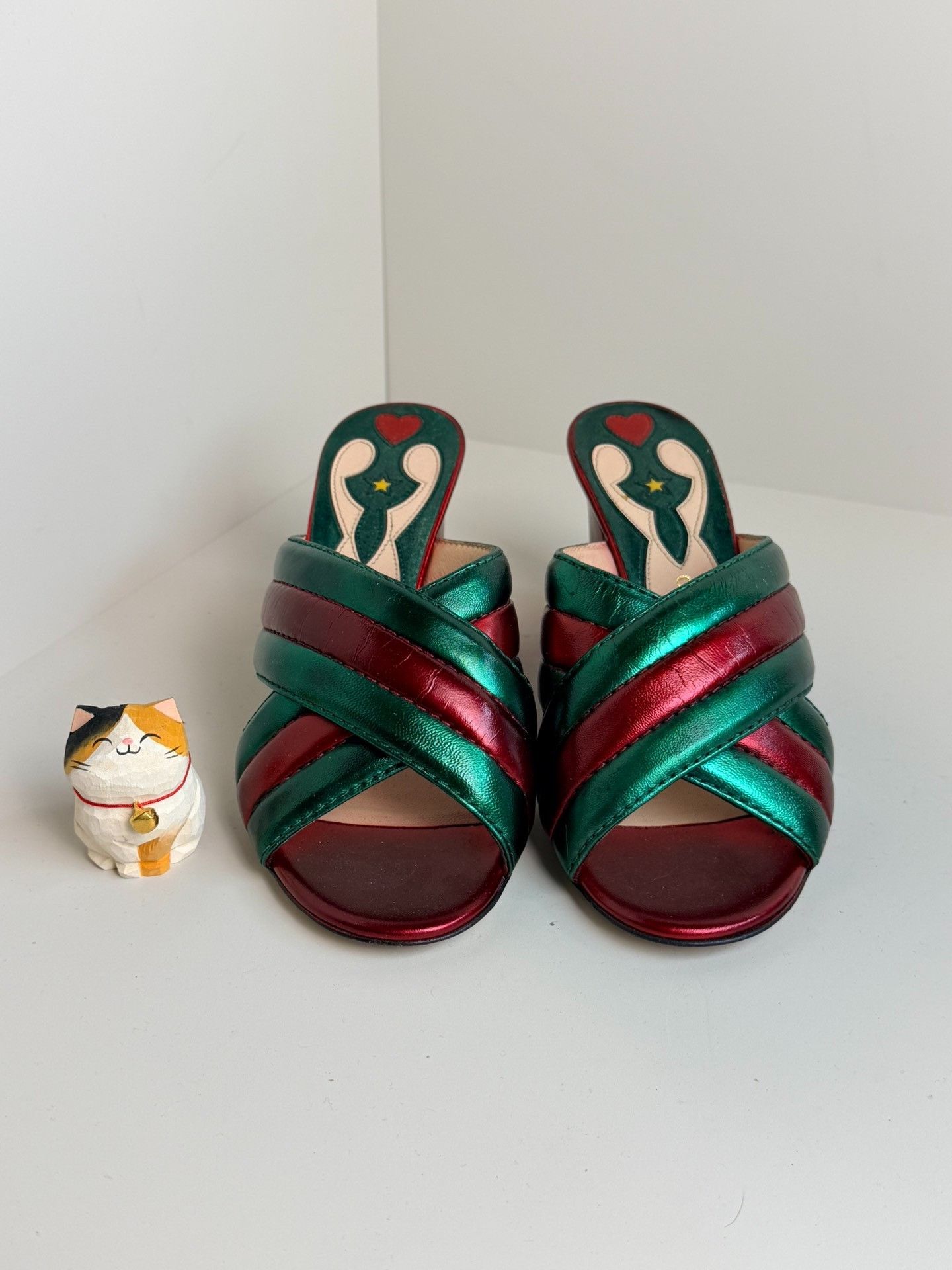 Gucci Gucci Red Sandals us_6-5 Women Size US 6.5 / IT 36.5 - 3 Thumbnail