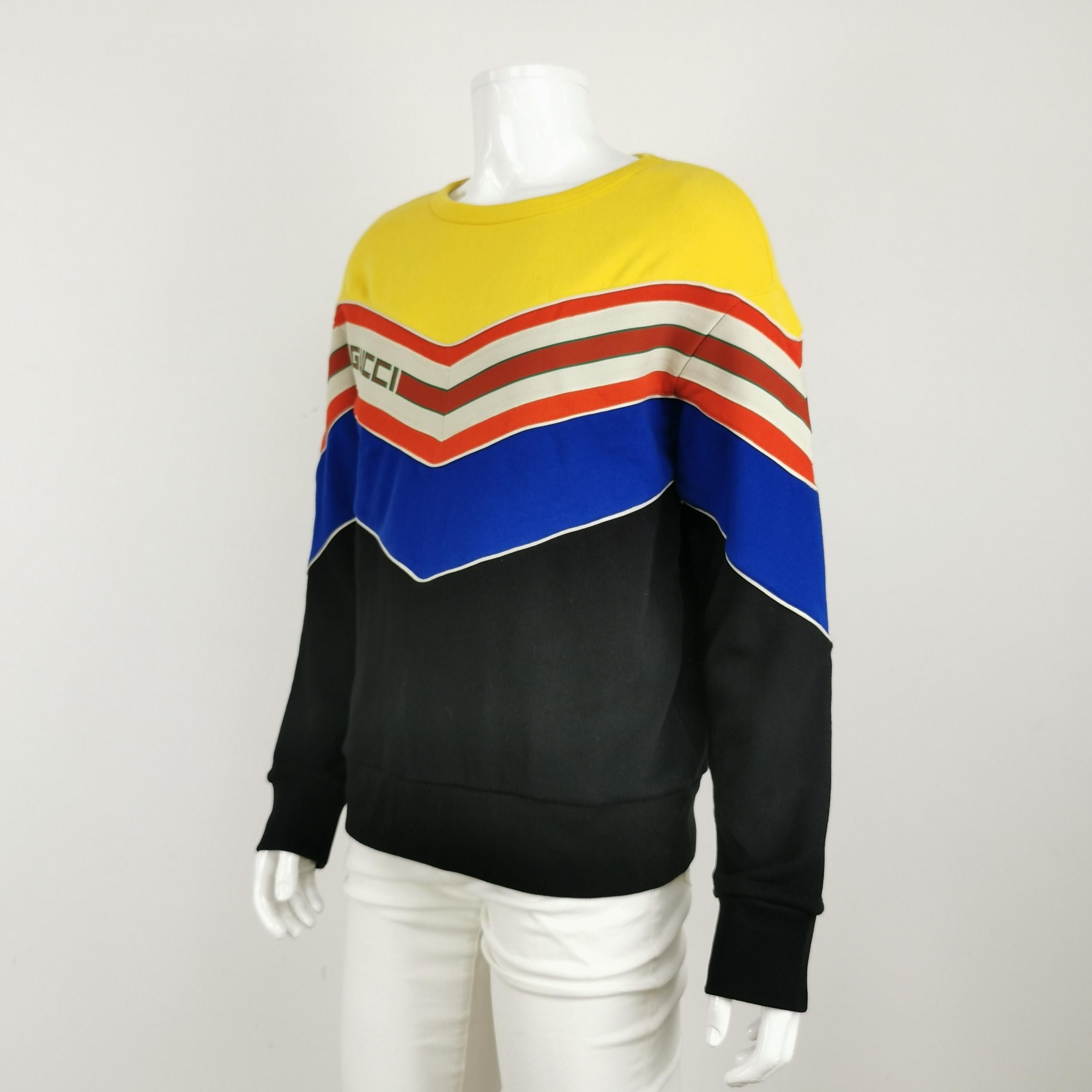 Gucci Gucci Colorblock Logo Sweatshirt Size S Size US S / EU 44-46 / 1 - 2 Thumbnail