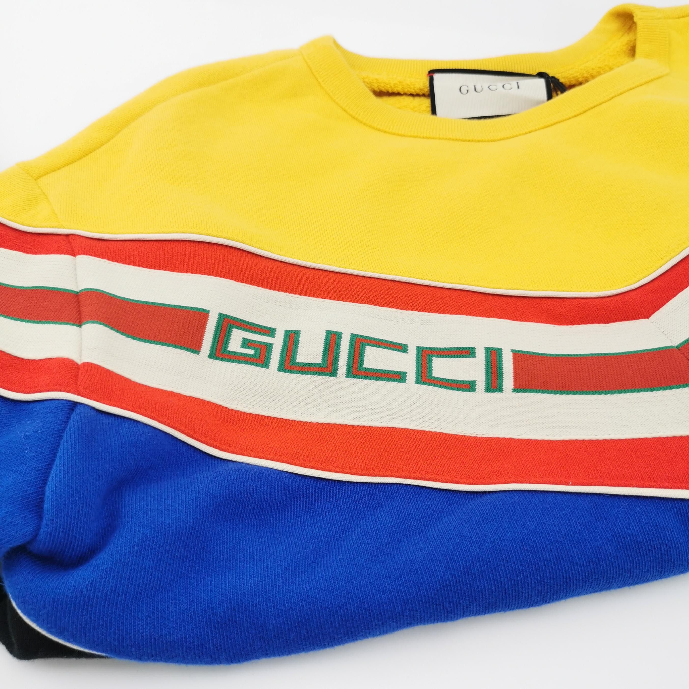 Gucci Gucci Colorblock Logo Sweatshirt Size S Size US S / EU 44-46 / 1 - 4 Thumbnail