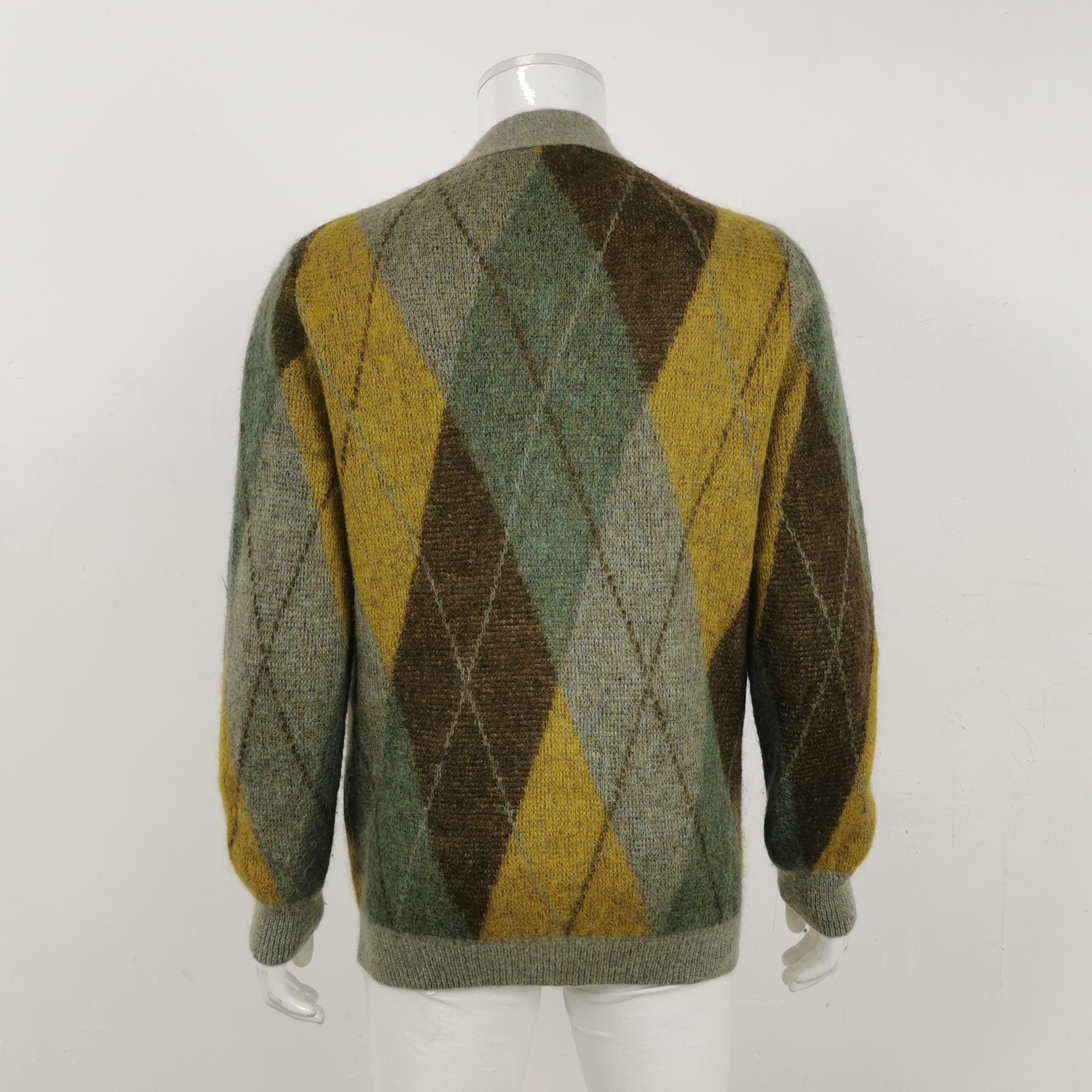 Gucci Gucci Argyle Mohair Cardigan XS Size US XS / EU 42 / 0 - 2 Thumbnail