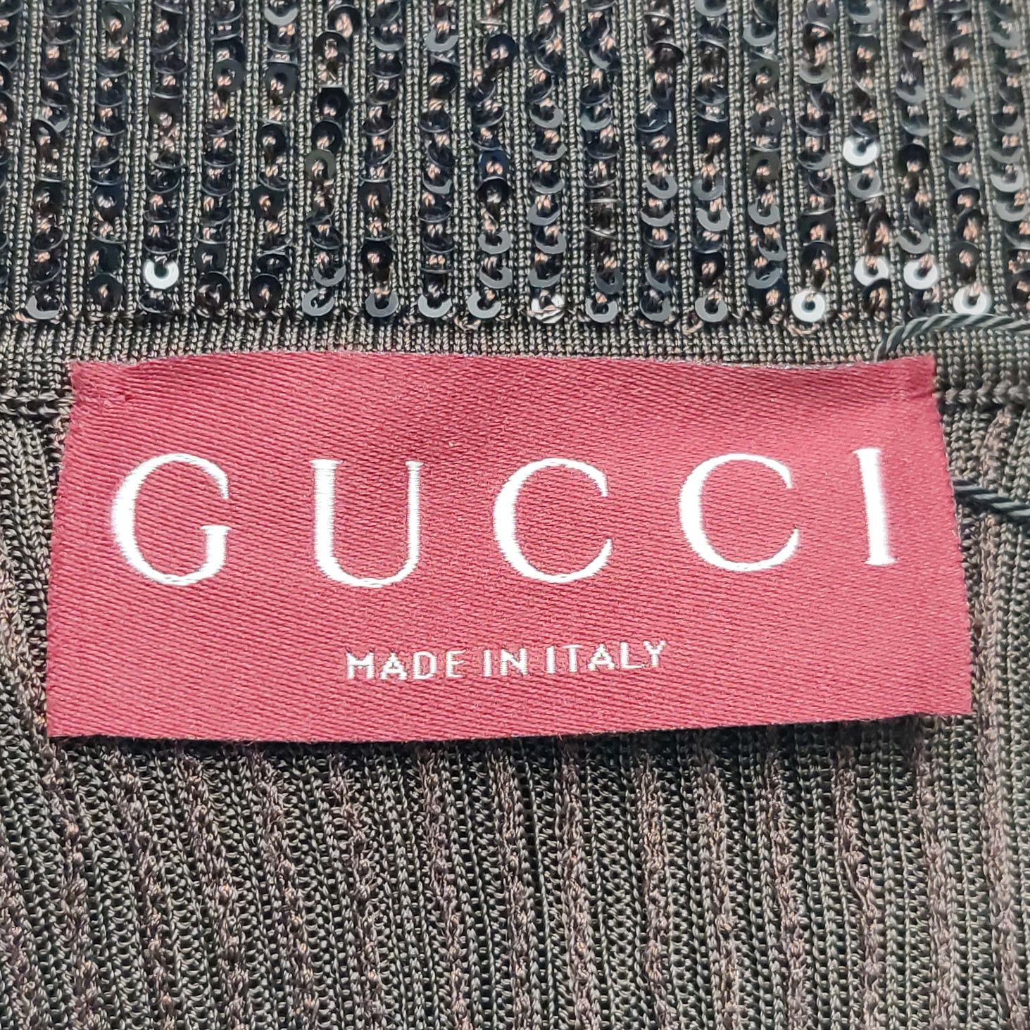 Gucci Gucci Sequin Ribbed Knit Polo Sweater Size L Size US L / EU 52-54 / 3 - 5 Thumbnail