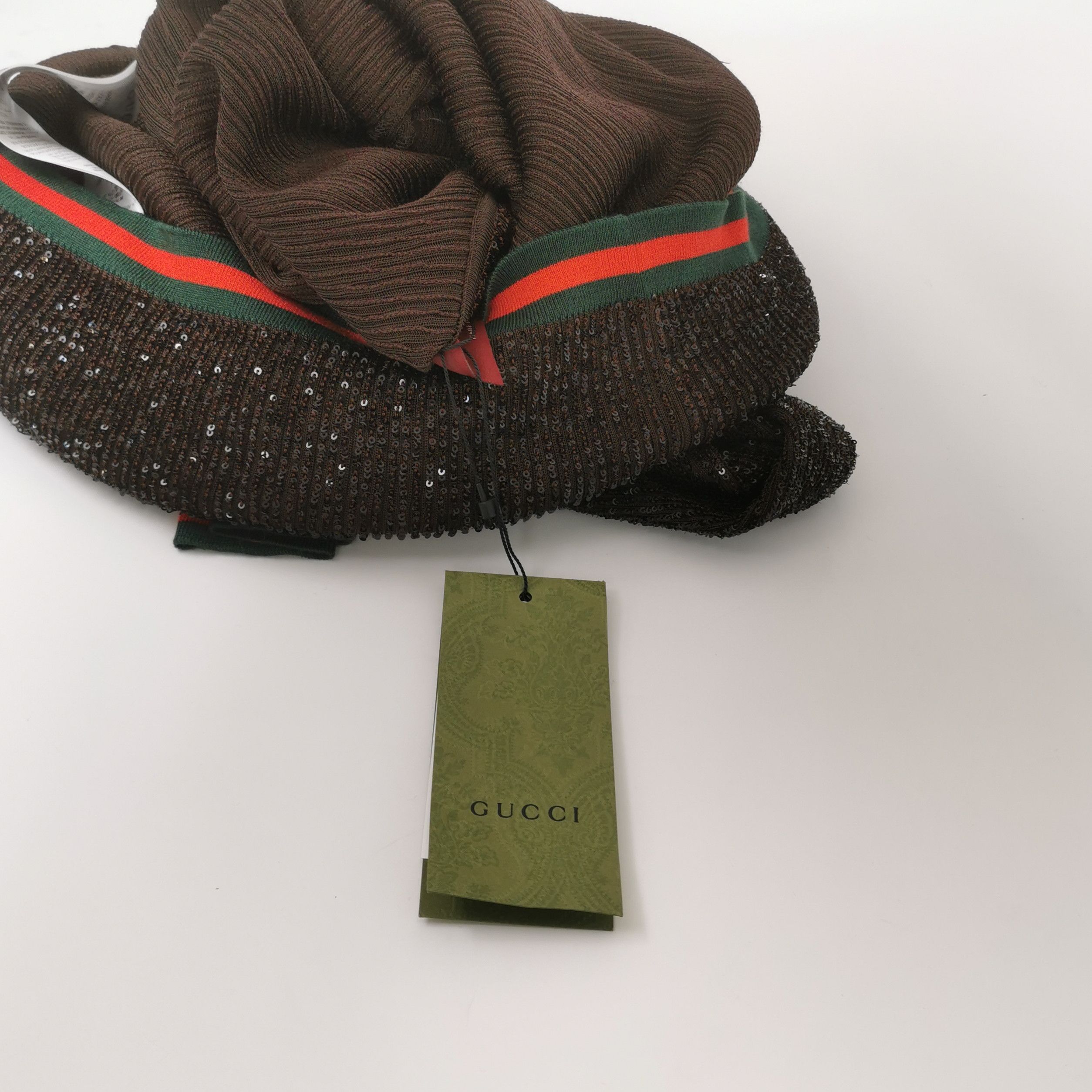 Gucci Gucci Sequin Ribbed Knit Polo Sweater Size L Size US L / EU 52-54 / 3 - 4 Thumbnail
