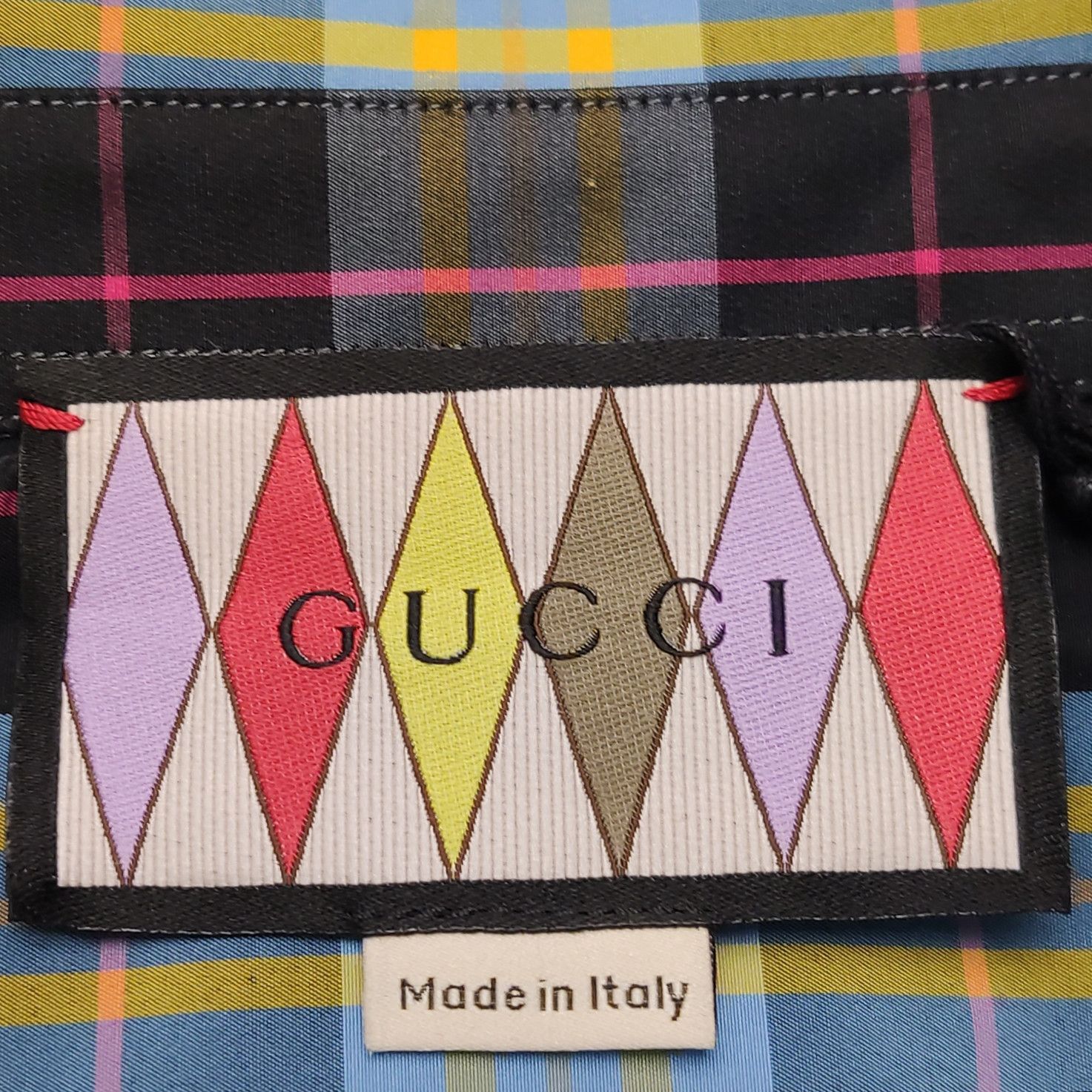 Gucci Gucci Plaid Heart Patch Short Sleeve Shirt Size 44 Size US S / EU 44-46 / 1 - 5 Thumbnail