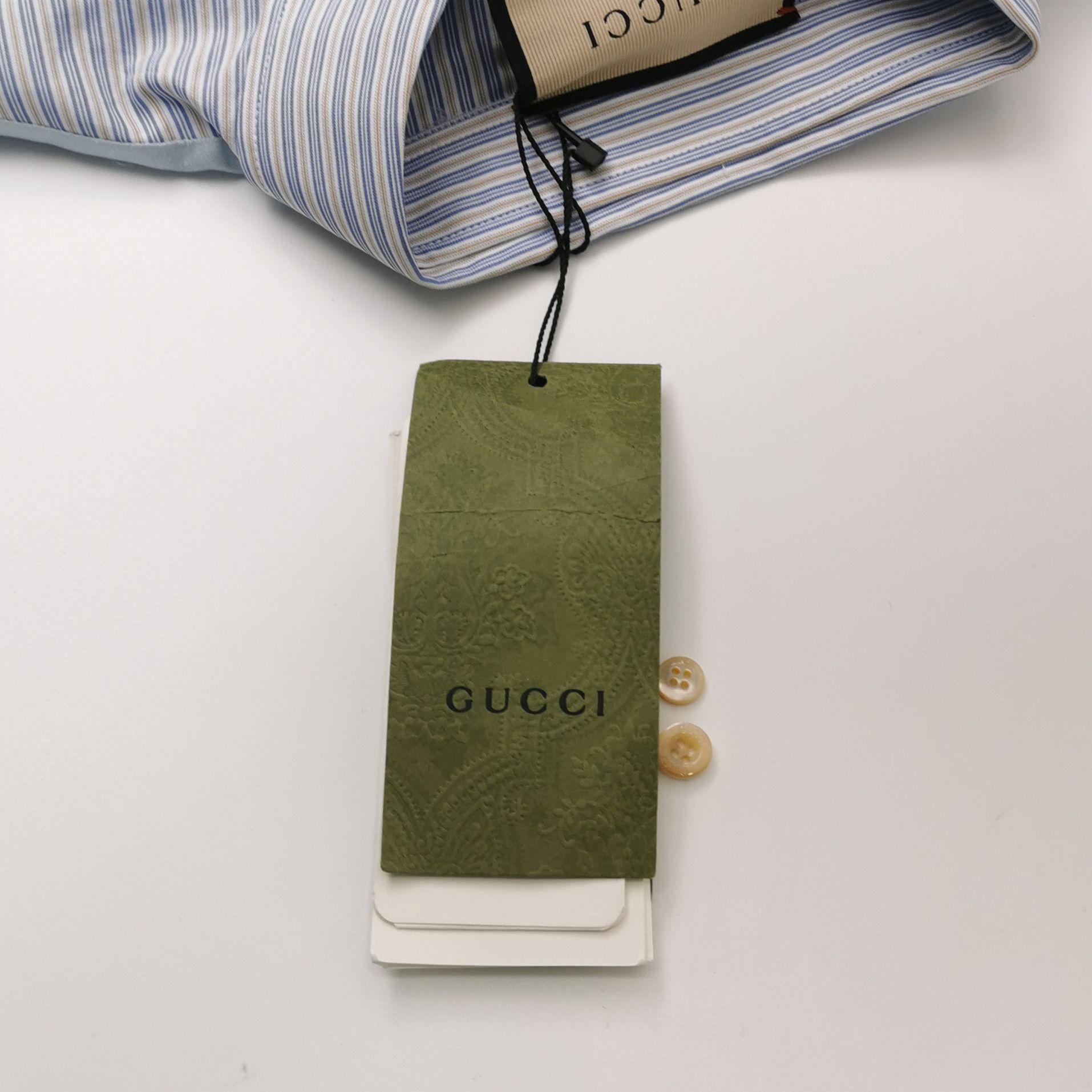 Gucci Gucci Resort Exclusive Striped Silk Panel Shirt 44 Size US S / EU 44-46 / 1 - 5 Thumbnail