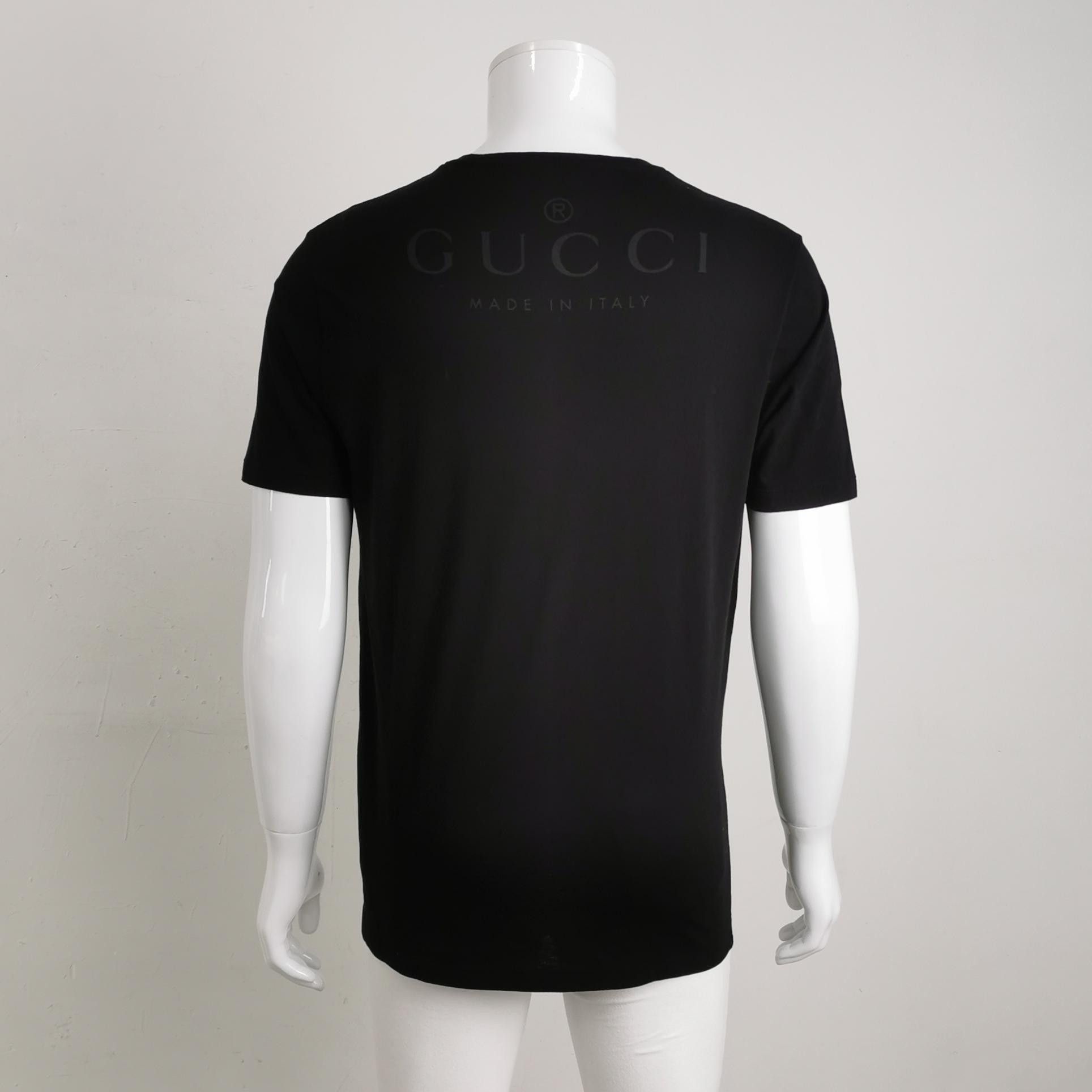 Gucci Gucci V-Neck Cotton T-Shirt XL Size US XL / EU 56 / 4 - 2 Thumbnail