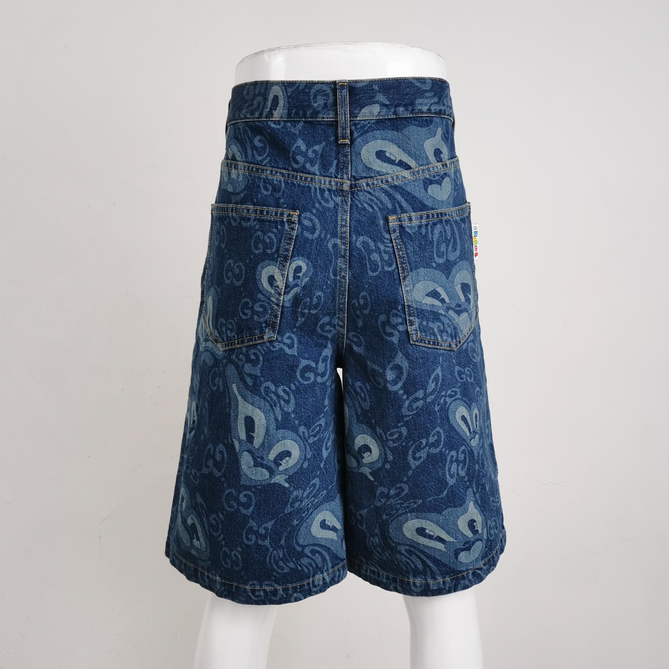 Gucci Gucci GG Monogram Denim Shorts Size 34 Size US 34 / EU 50 - 2 Thumbnail