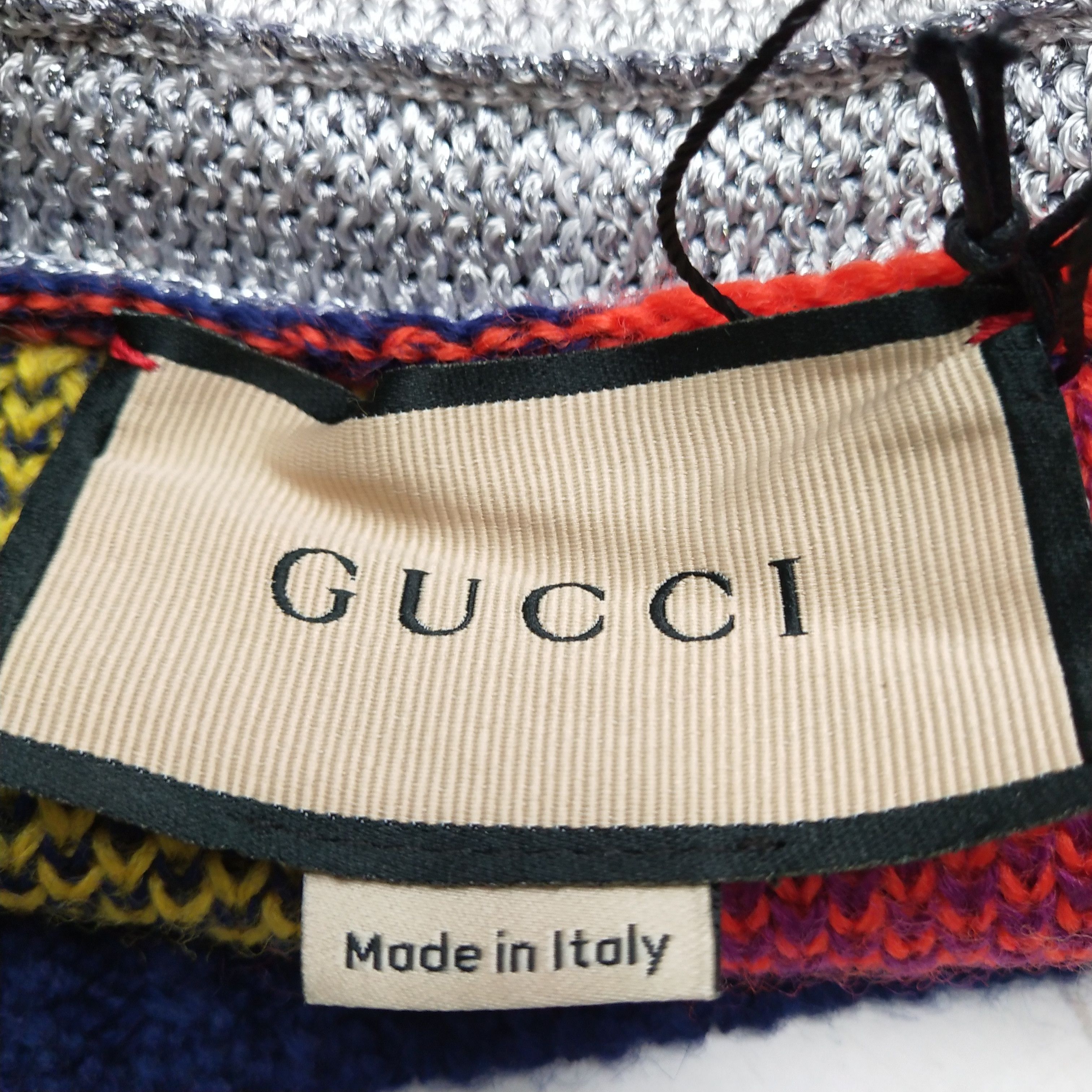 Gucci Gucci Metallic Sleeve Logo Turtleneck Sweater Size M Size US M / EU 48-50 / 2 - 6 Thumbnail