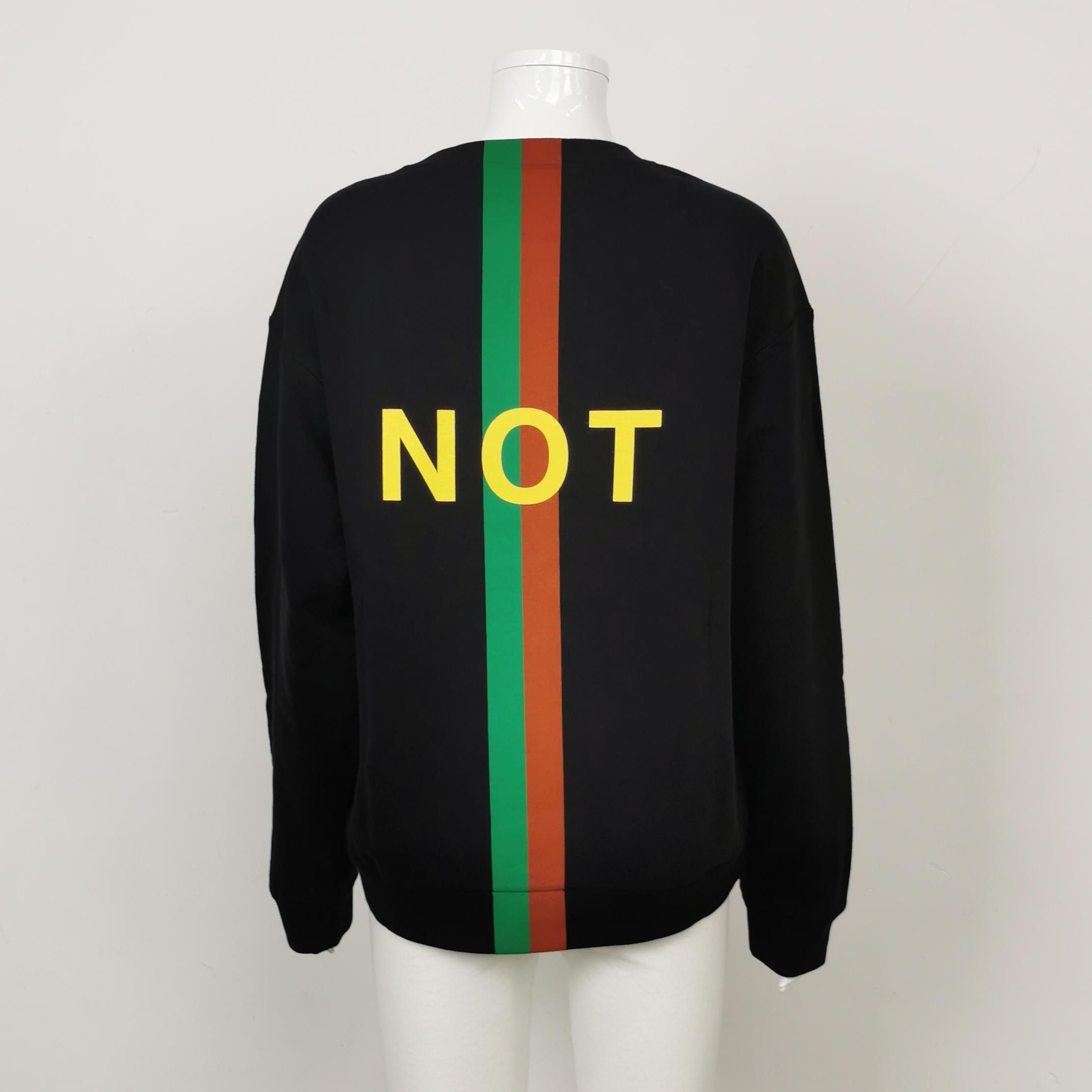 Gucci Gucci "Fake/Not" Stripe Print Sweatshirt Size S Size US S / EU 44-46 / 1 - 2 Thumbnail