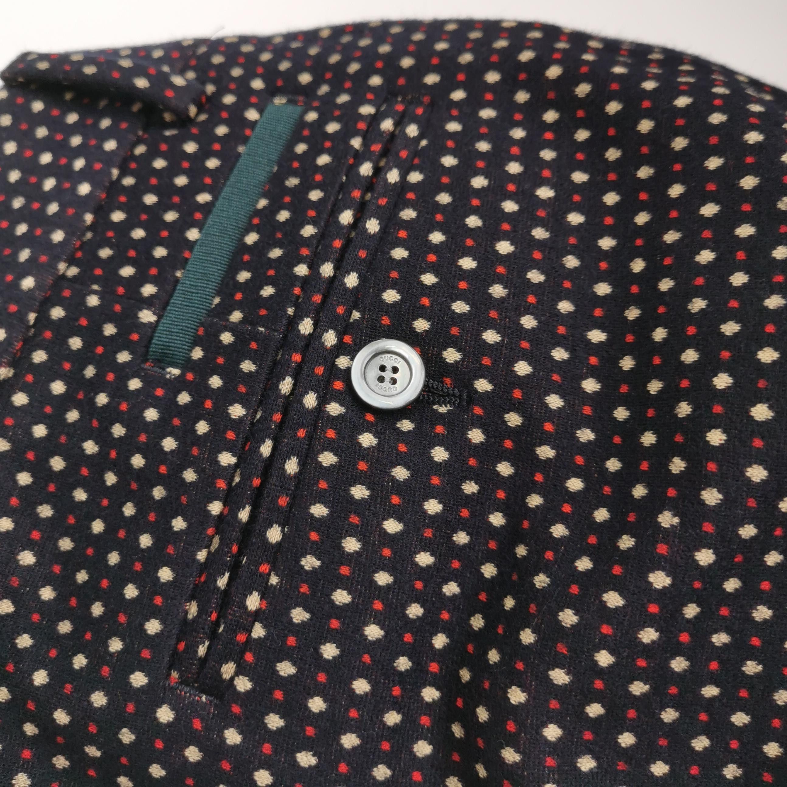 Gucci Gucci Dot Pattern Cotton Wool Pants Size 48 Size US 32 / EU 48 - 3 Thumbnail