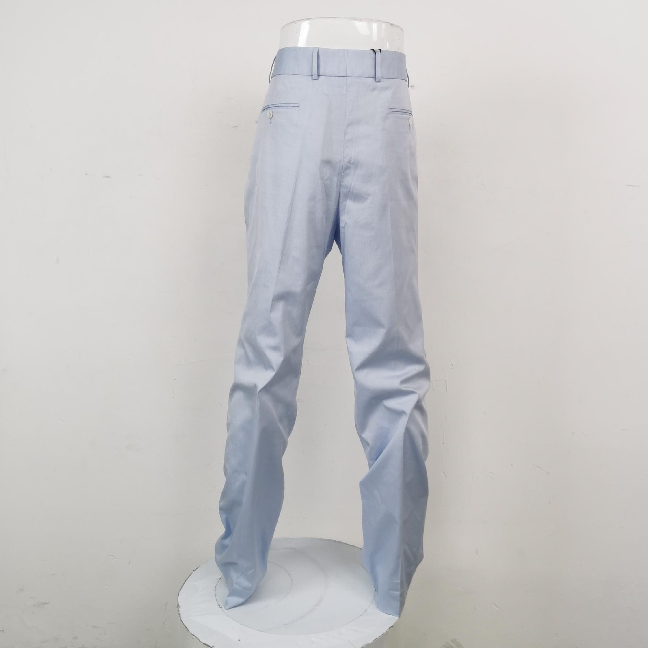 Gucci Gucci Light Blue Cotton Trousers Size 52 Size US 36 / EU 52 - 2 Thumbnail