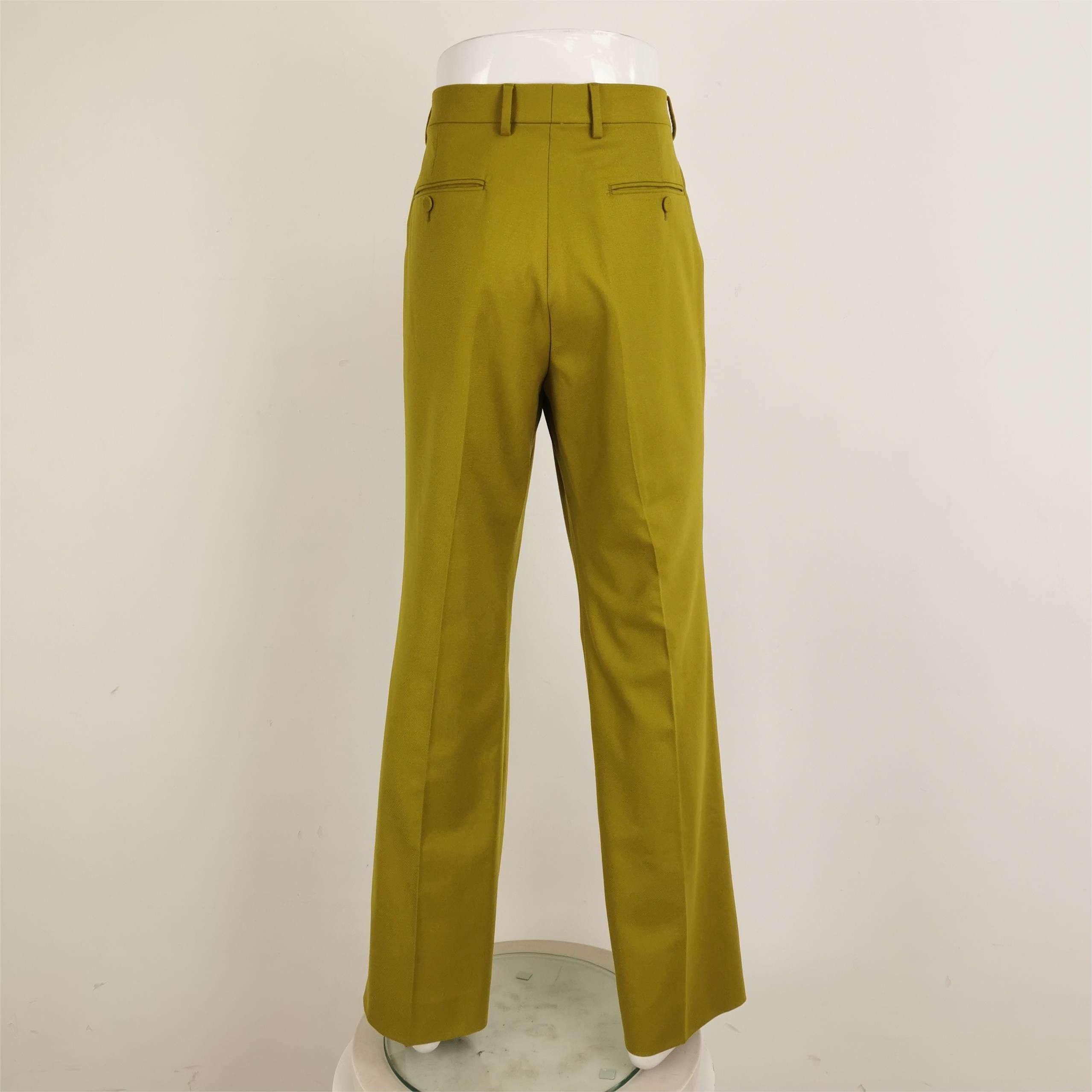 Gucci Gucci Green Wool Trousers Size 50 Size US 34 / EU 50 - 3 Thumbnail