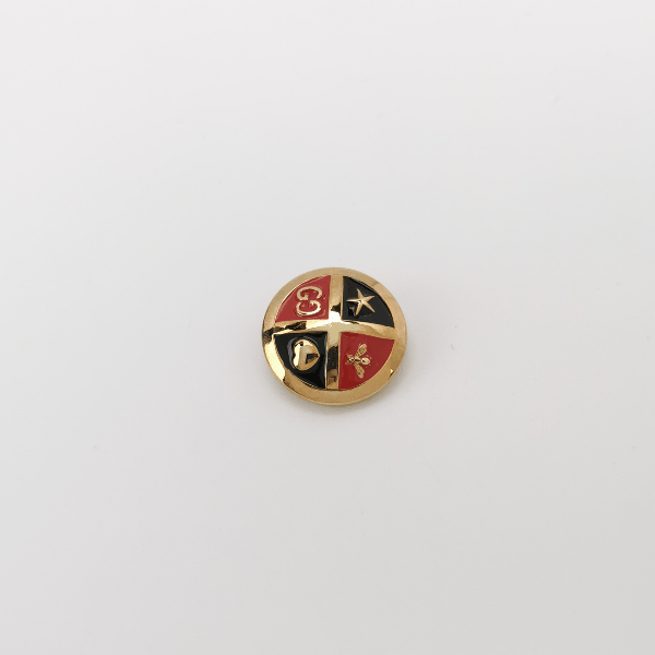 Gucci Gucci Crest Button Long Sleeve Polo Size L Size US L / EU 52-54 / 3 - 9 Thumbnail