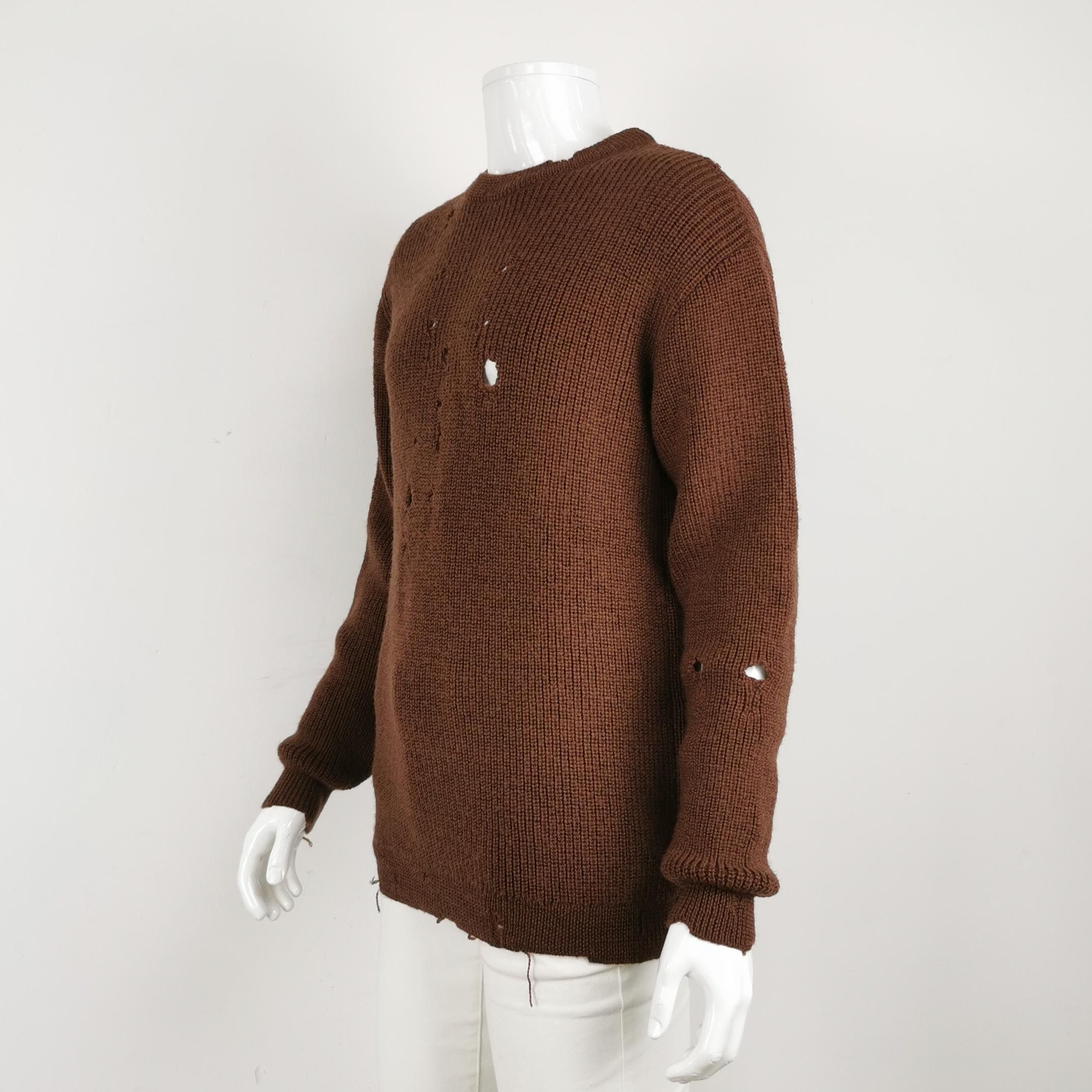 Gucci Gucci Distressed Wool Knit Sweater XS Size US XS / EU 42 / 0 - 2 Thumbnail