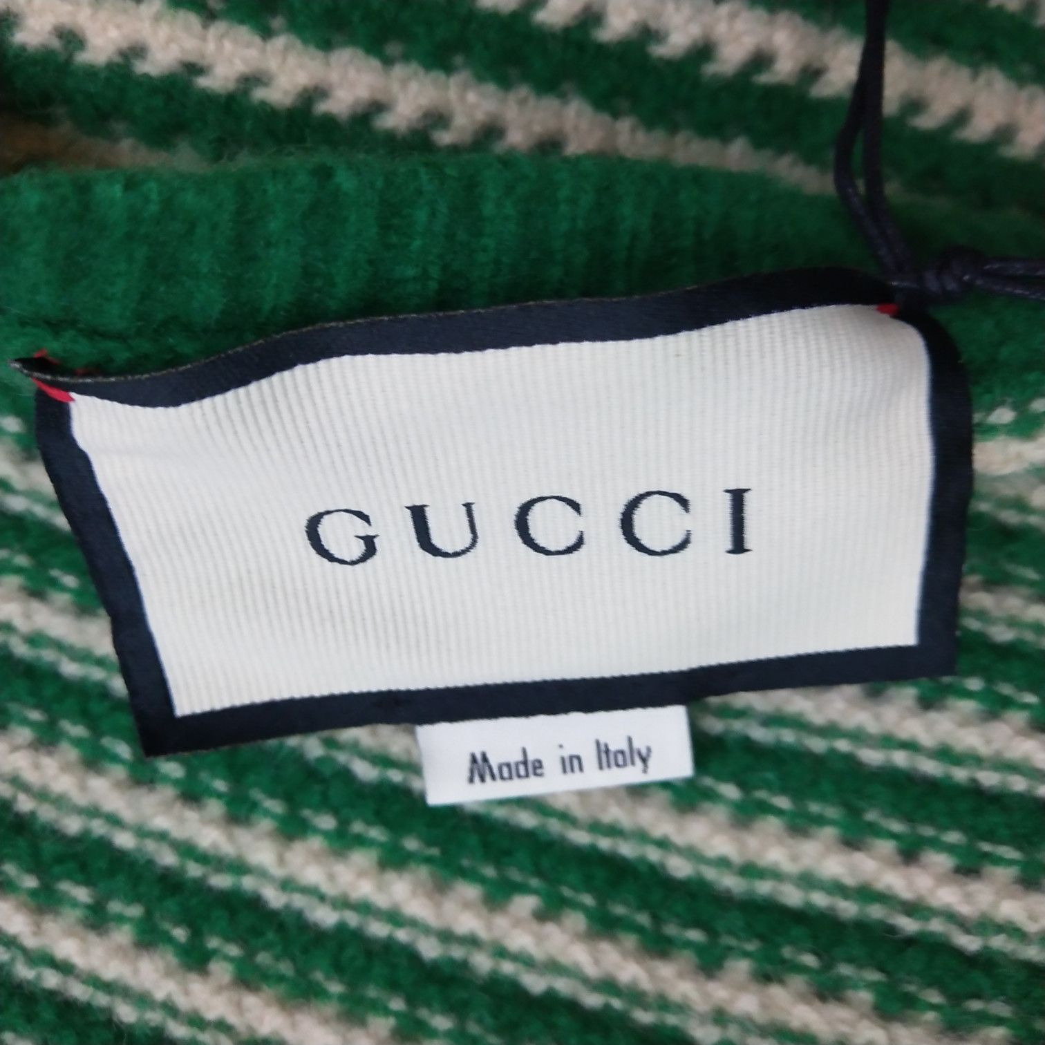 Gucci Gucci Striped Wool V-Neck Sweater Size M Size US M / EU 48-50 / 2 - 6 Thumbnail
