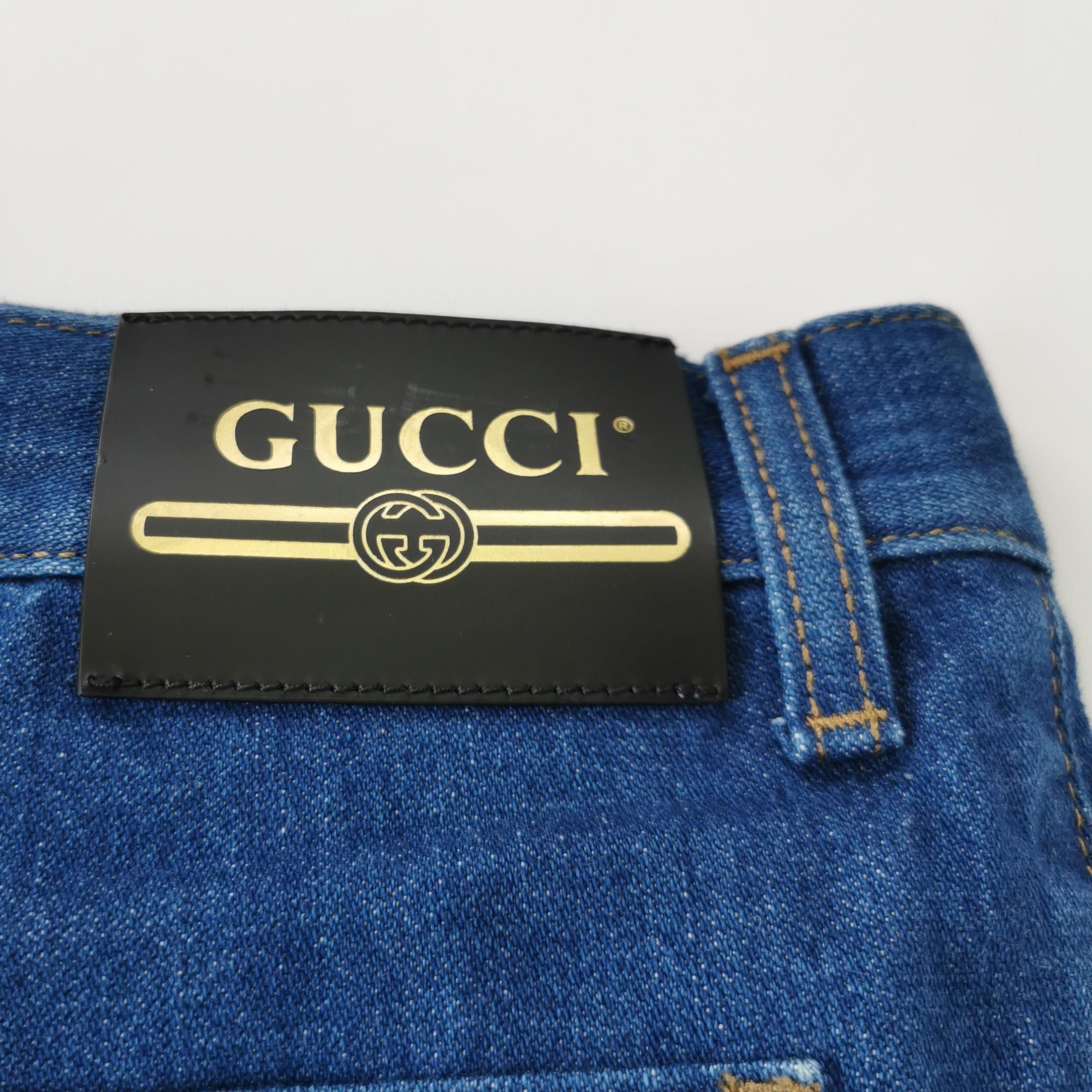 Gucci Gucci Embroidered Denim Shorts Size 36 Size US 36 / EU 52 - 3 Thumbnail