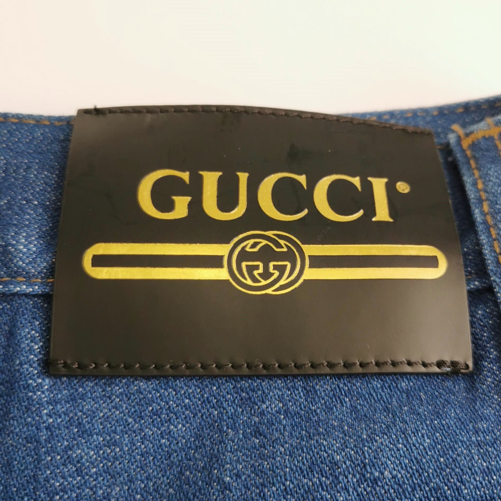 Gucci Gucci Denim Logo Patch Shorts 54 Size US 38 / EU 54 - 3 Thumbnail