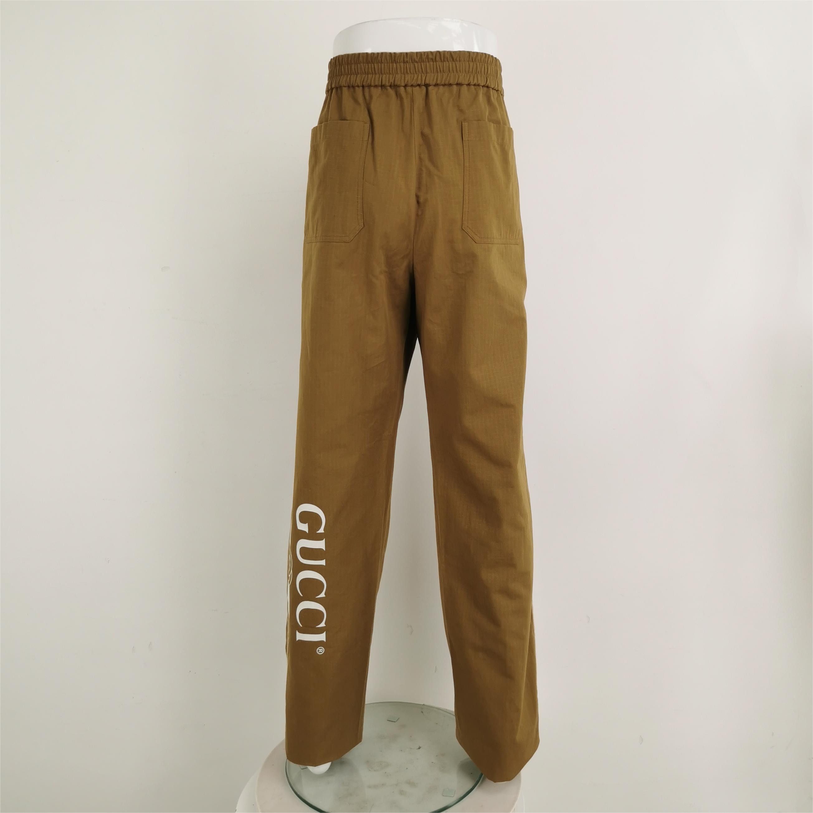 Gucci Gucci Logo Print Casual Pants Size 54 Size US 38 / EU 54 - 3 Thumbnail