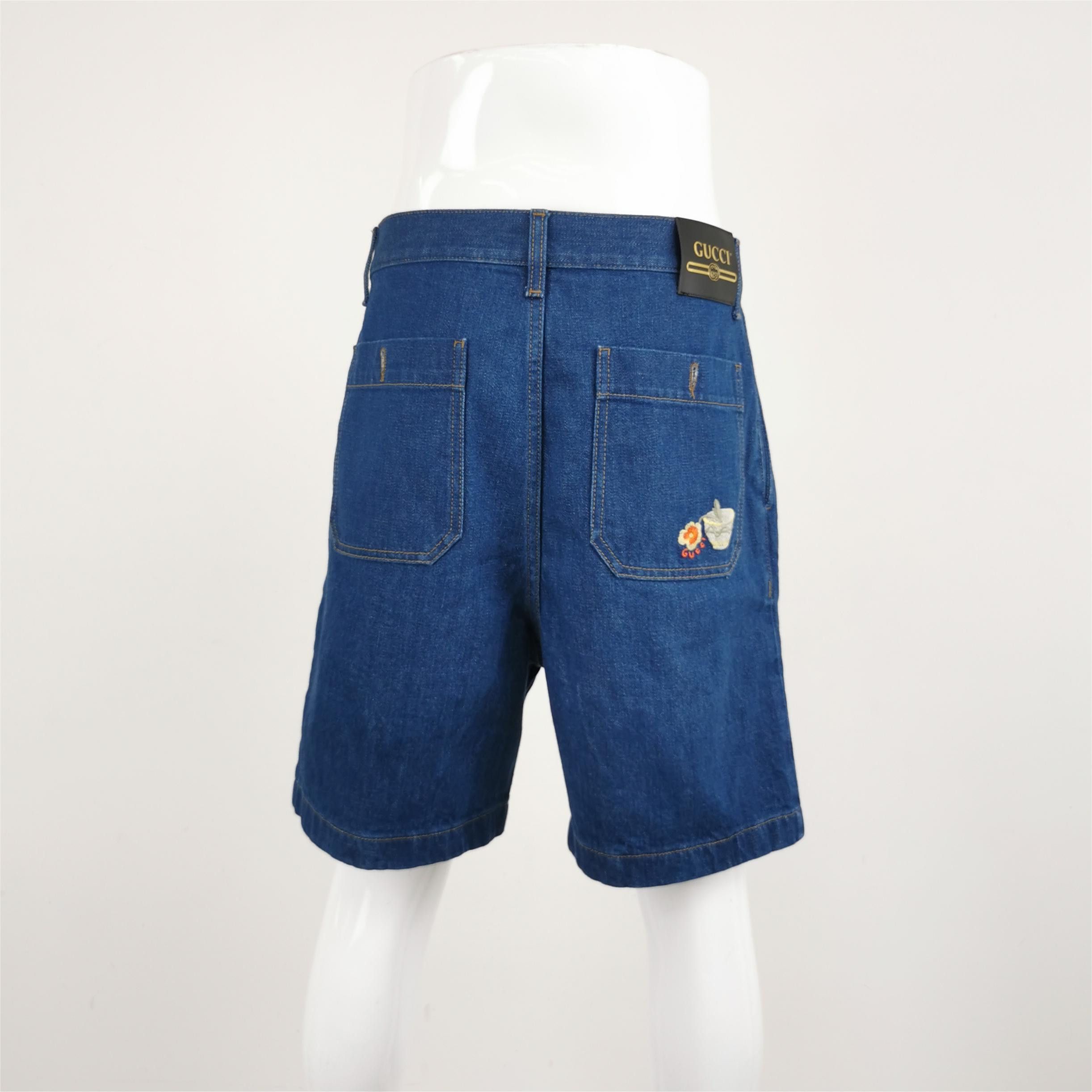 Gucci Gucci Embroidered Pleated Denim Shorts 46 Size US 30 / EU 46 - 3 Thumbnail
