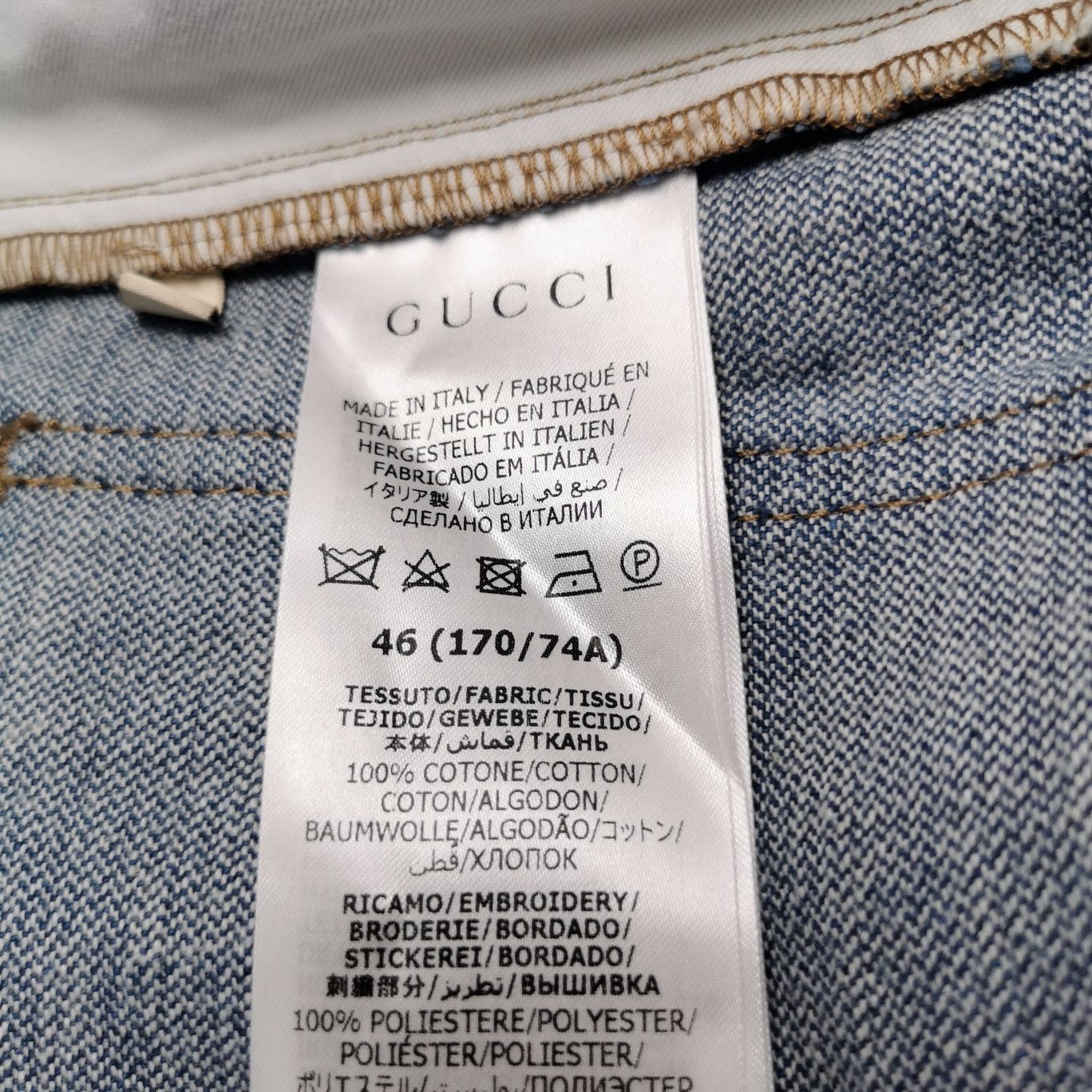 Gucci Gucci Embroidered Pleated Denim Shorts 46 Size US 30 / EU 46 - 8 Thumbnail