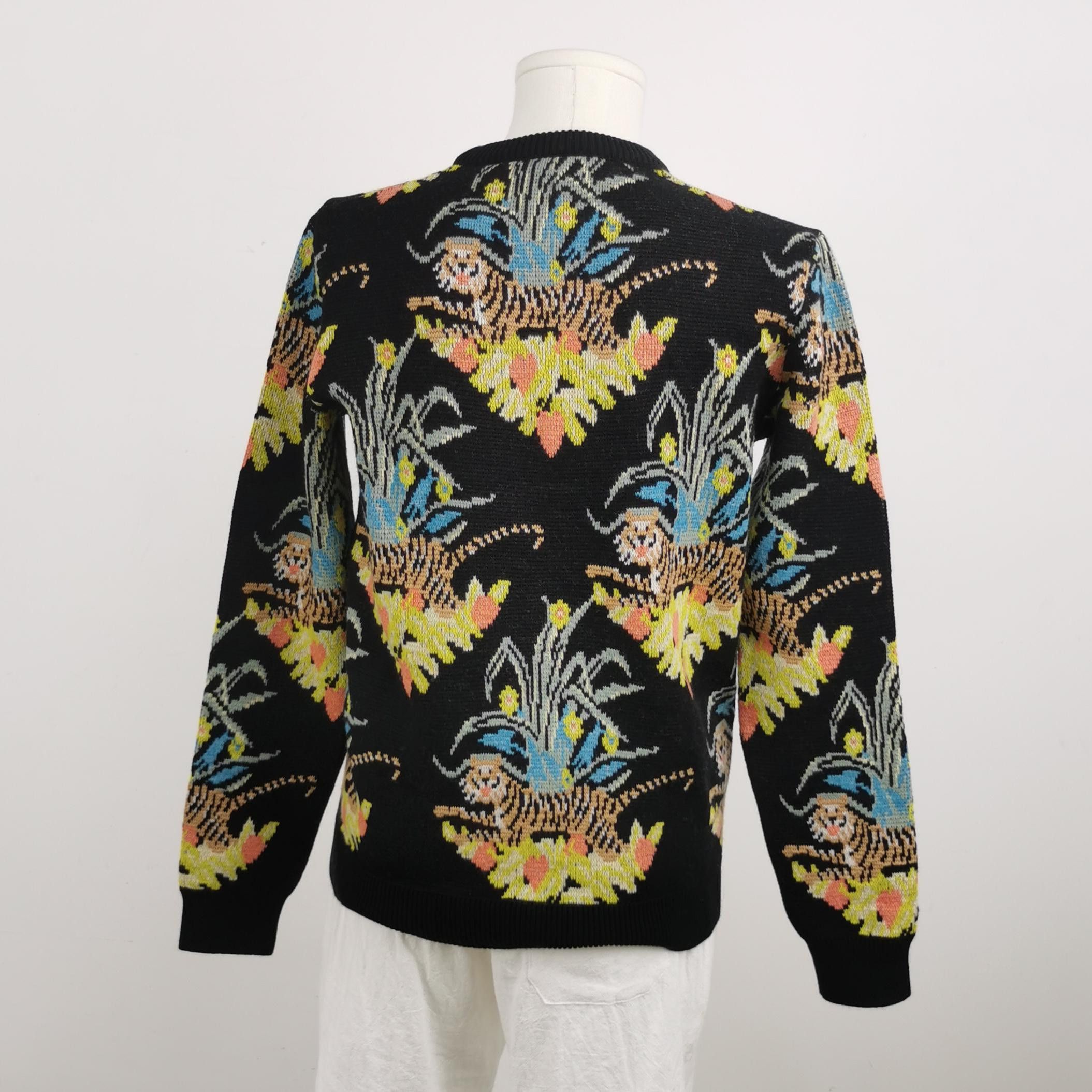 Gucci Gucci Tiger Jacquard Wool Sweater XS Size US XS / EU 42 / 0 - 3 Thumbnail