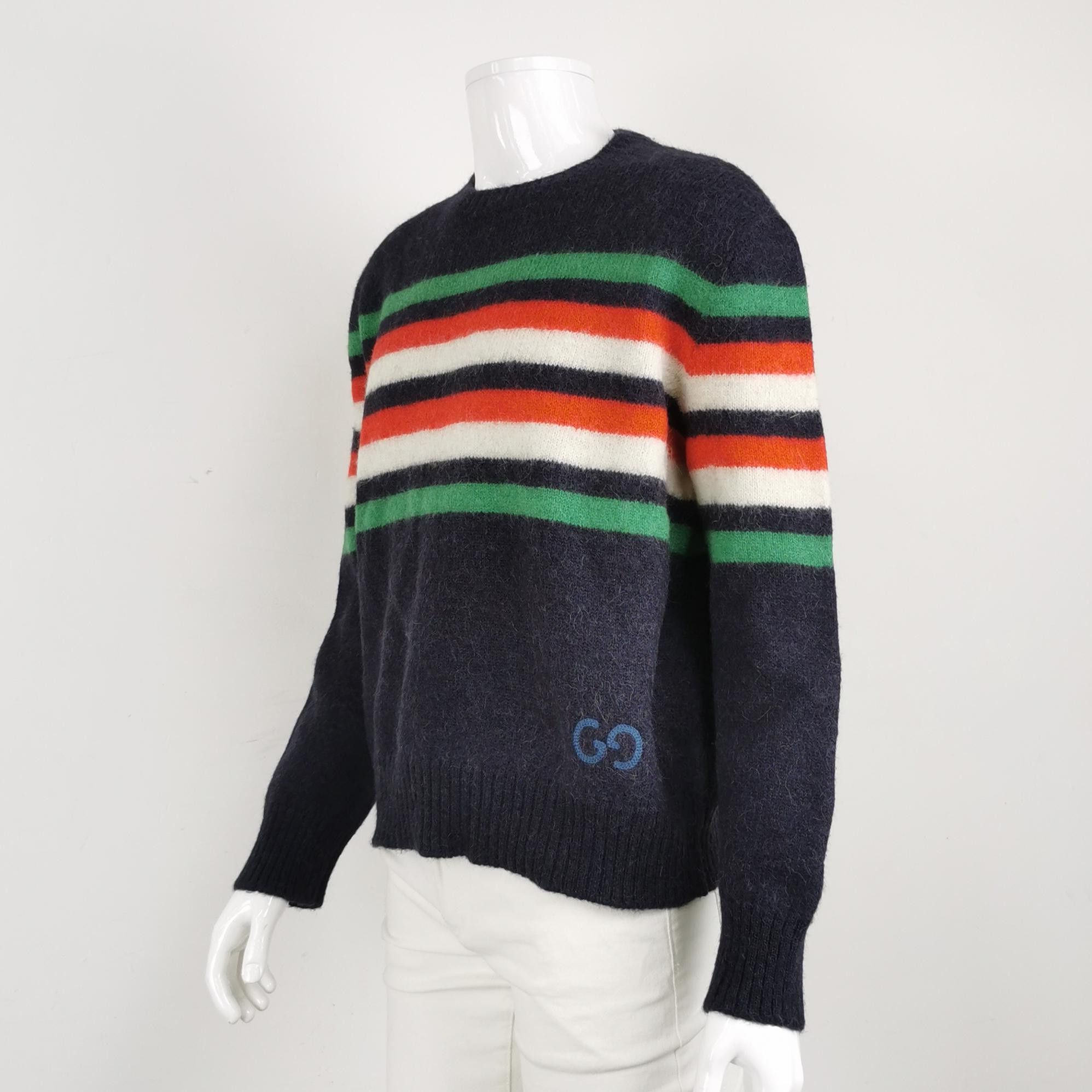 Gucci Gucci Striped Wool Alpaca Sweater Size S Size US S / EU 44-46 / 1 - 2 Thumbnail