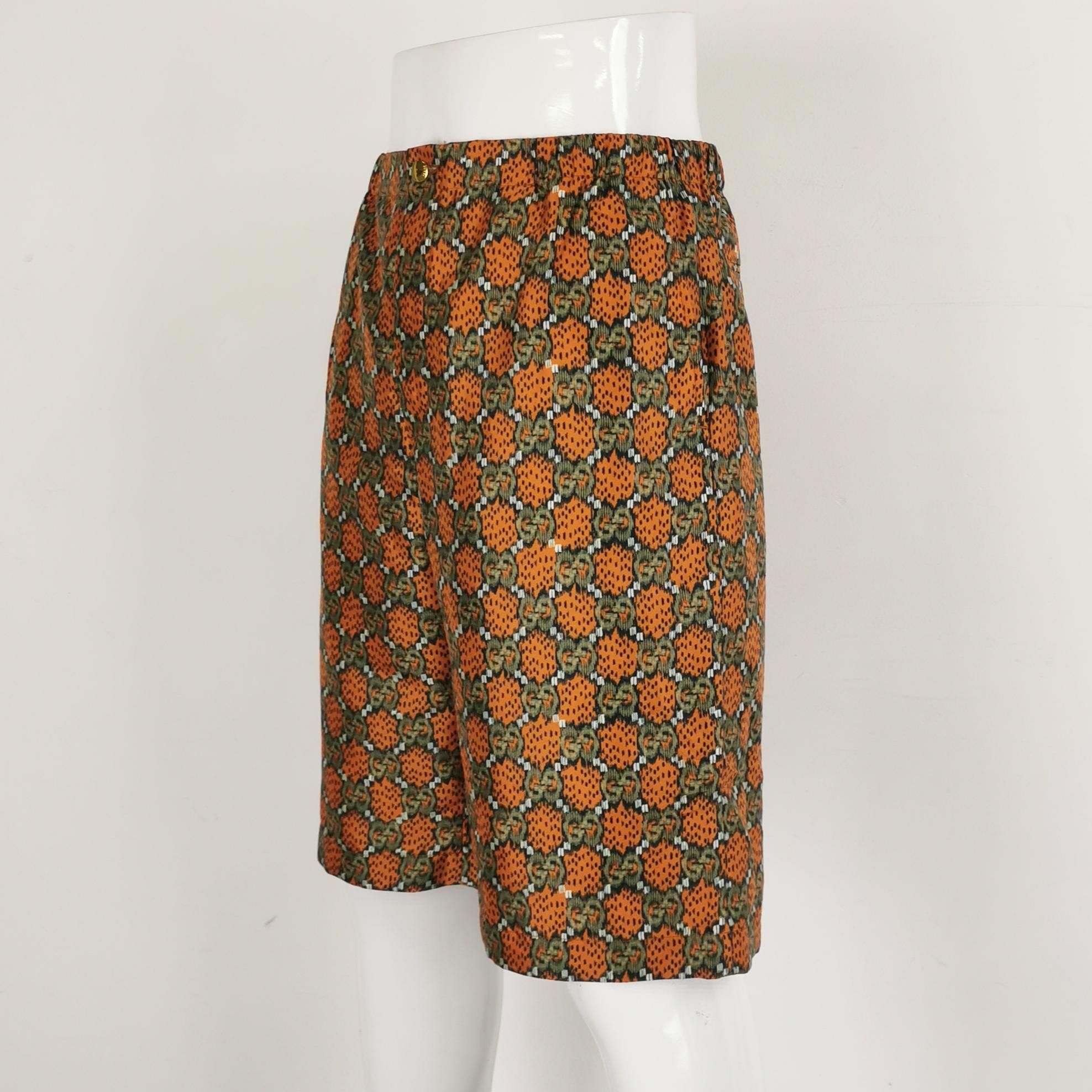Gucci Gucci Silk Printed Logo Shorts 46 Size US 30 / EU 46 - 2 Thumbnail