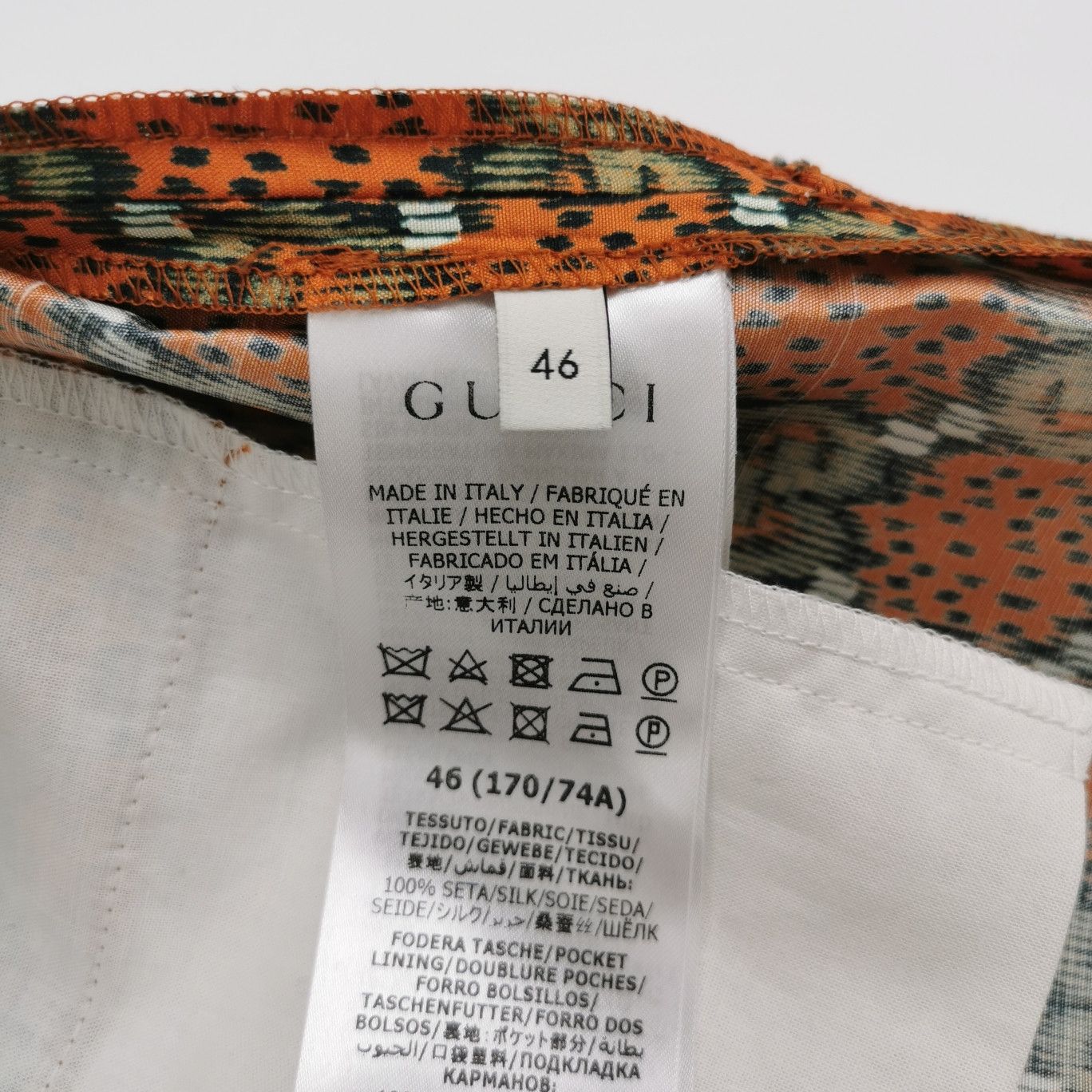 Gucci Gucci Silk Printed Logo Shorts 46 Size US 30 / EU 46 - 7 Thumbnail