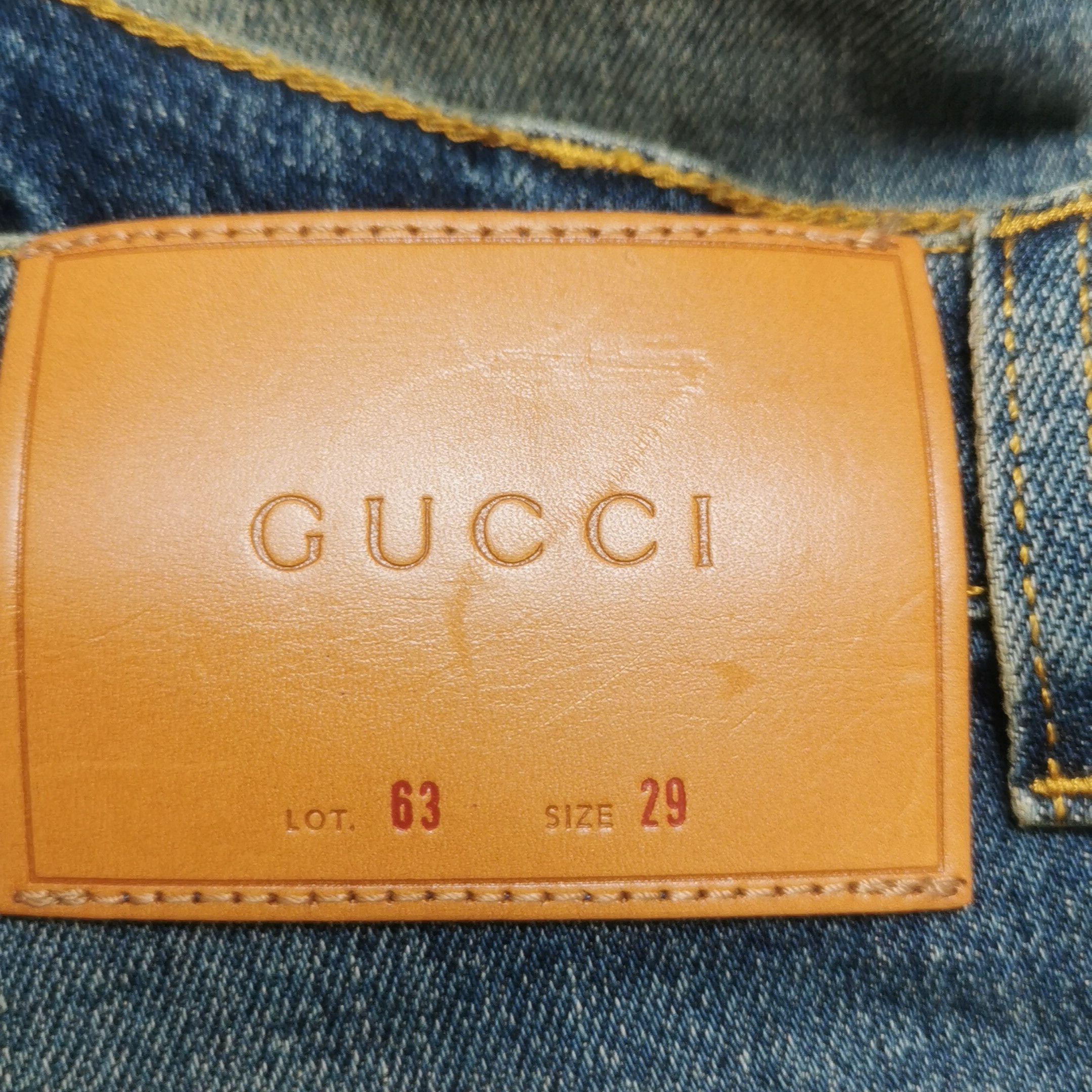 Gucci Gucci Washed Blue Denim Jeans 29 Size 29" - 7 Thumbnail