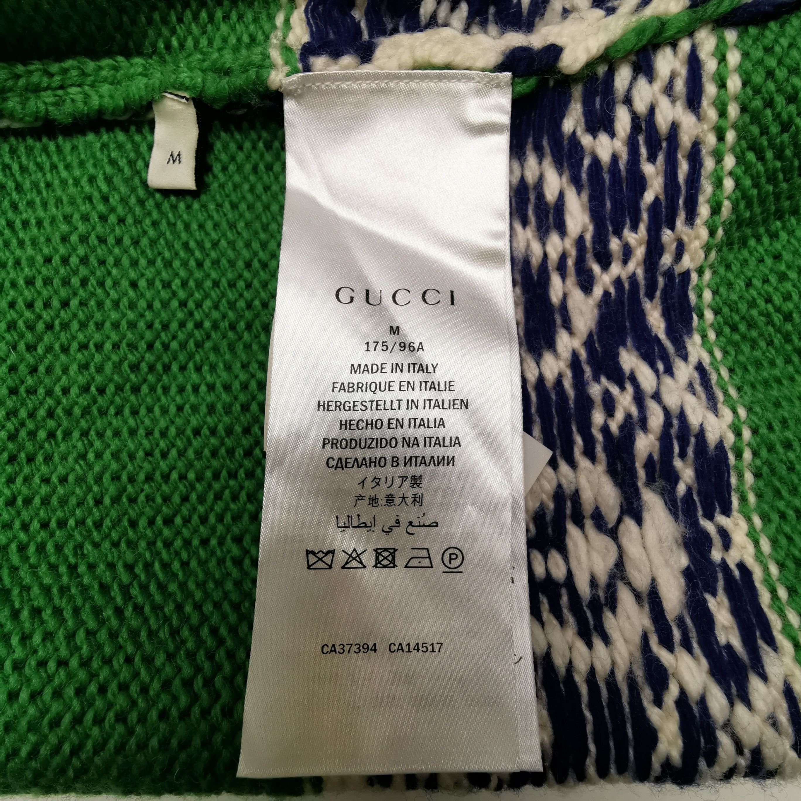 Gucci Gucci Logo Striped Wool Cardigan Size M Size US M / EU 48-50 / 2 - 7 Thumbnail