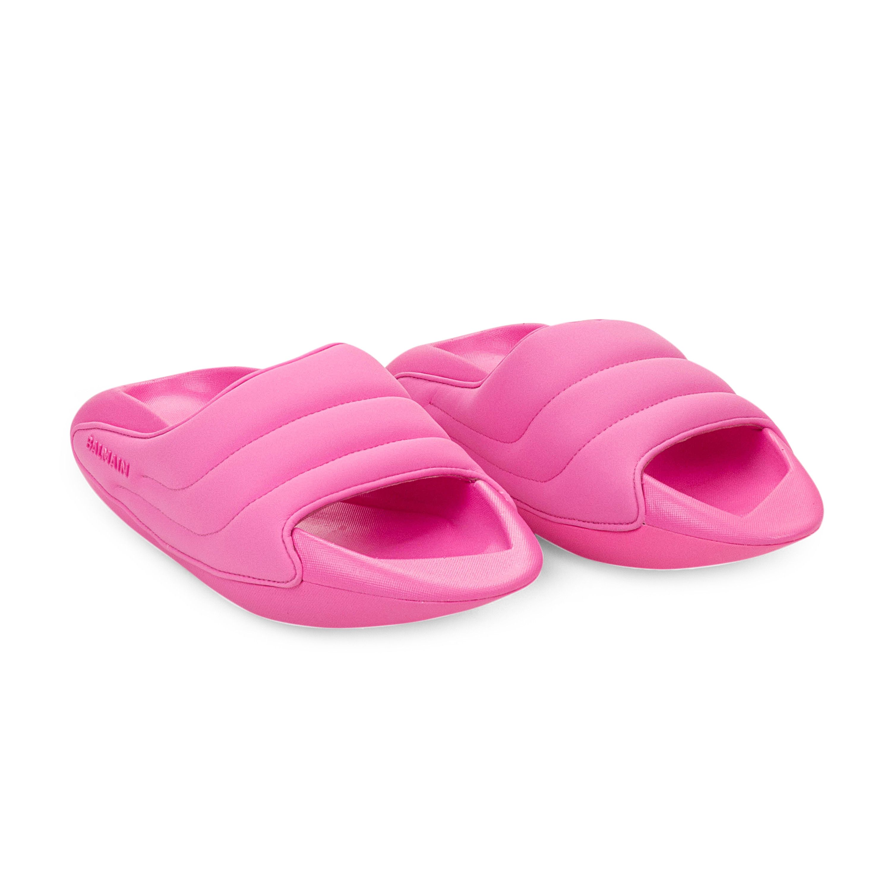 Balmain Pink Quilted B-IT Mules Size 37 Size US 7 / IT 37 - 5 Thumbnail