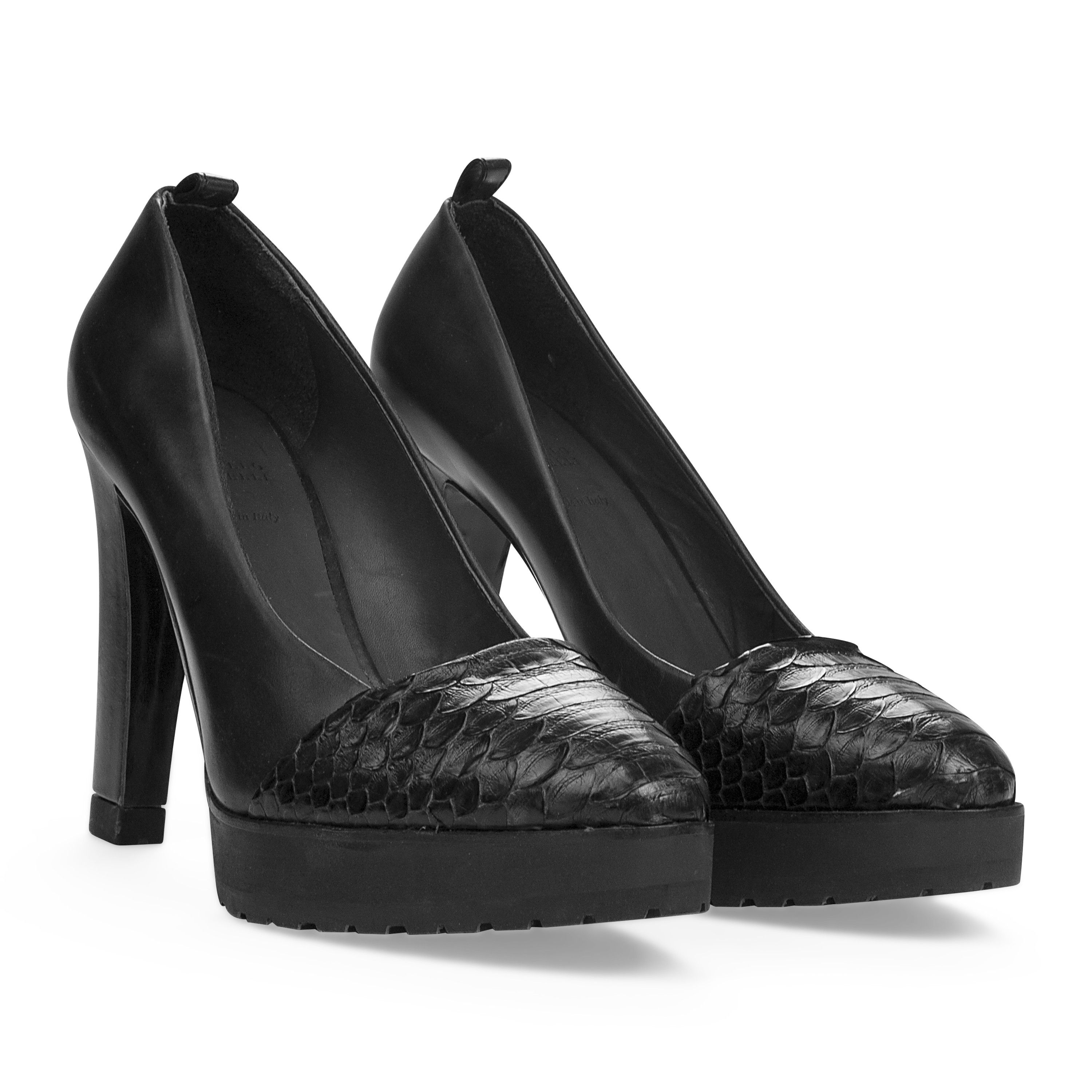 Brunello Cucinelli NEW PYTHON LEATHER DARK NAVY PUMPS & HEELS SIZE 41 Size US 11 / IT 41 - 5 Thumbnail