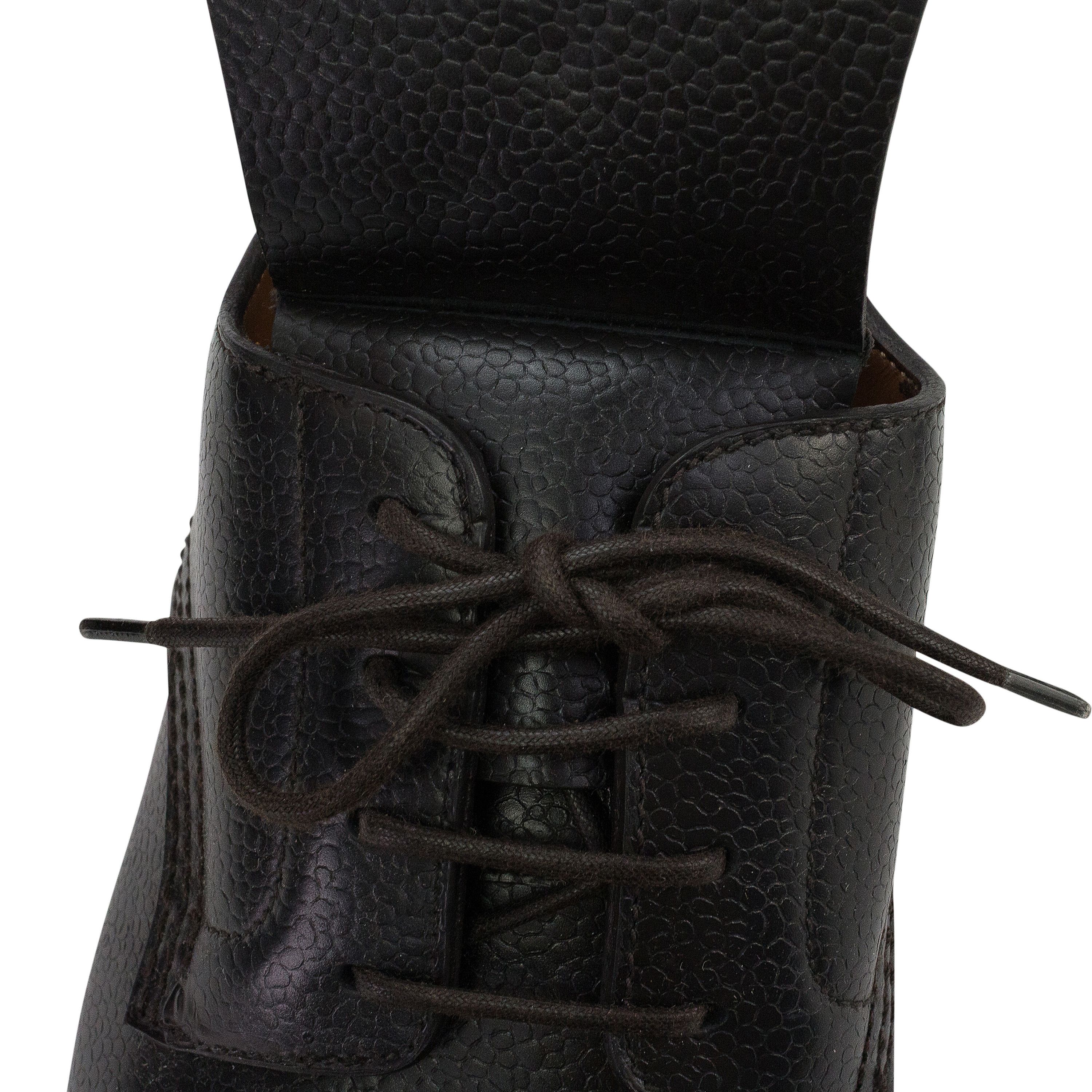Ermenegildo Zegna BLACK FLAP OVER LACEUP OXFORDS SIZE 10 Size US 10 / EU 43 - 9 Thumbnail