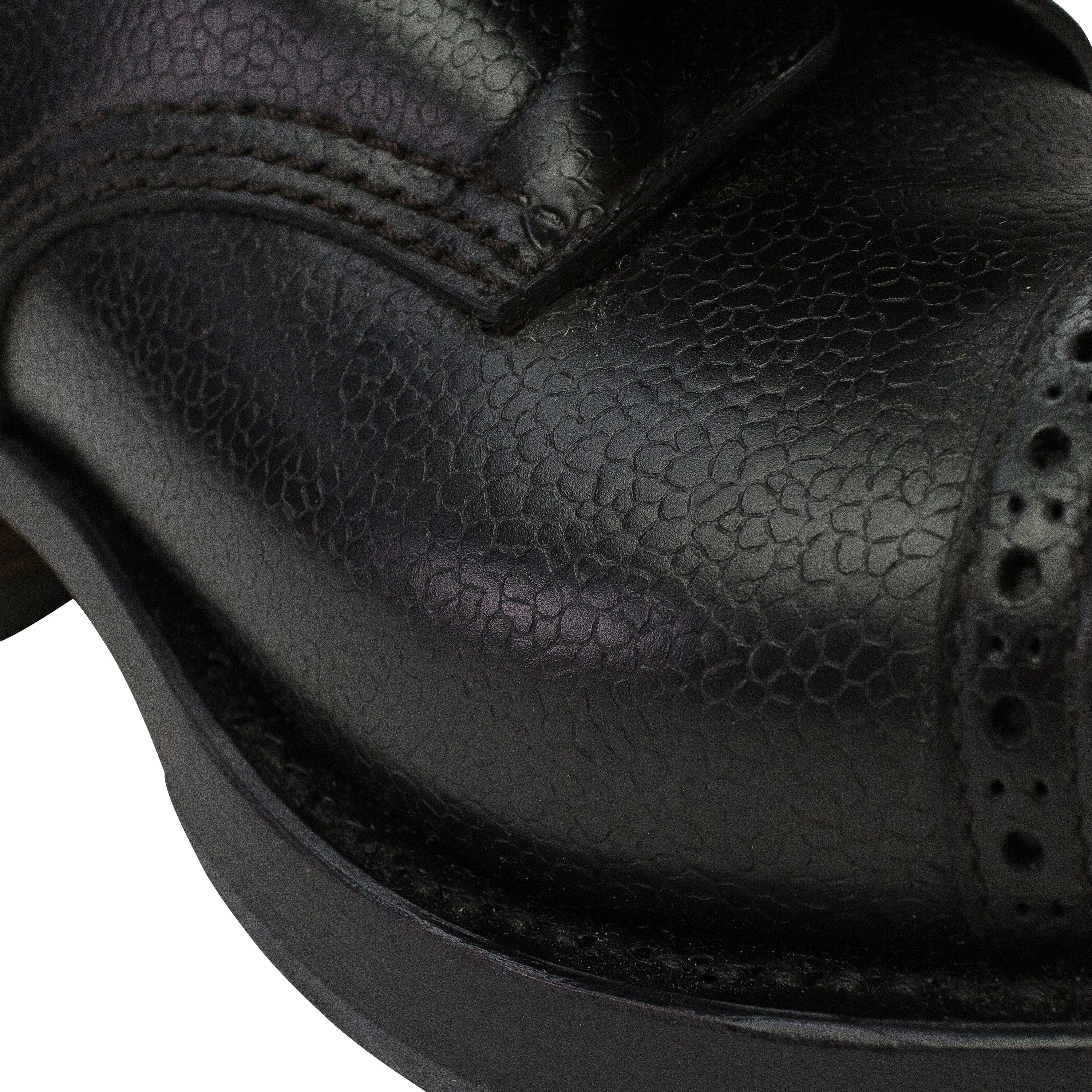 Ermenegildo Zegna BLACK FLAP OVER LACEUP OXFORDS SIZE 10 Size US 10 / EU 43 - 7 Thumbnail