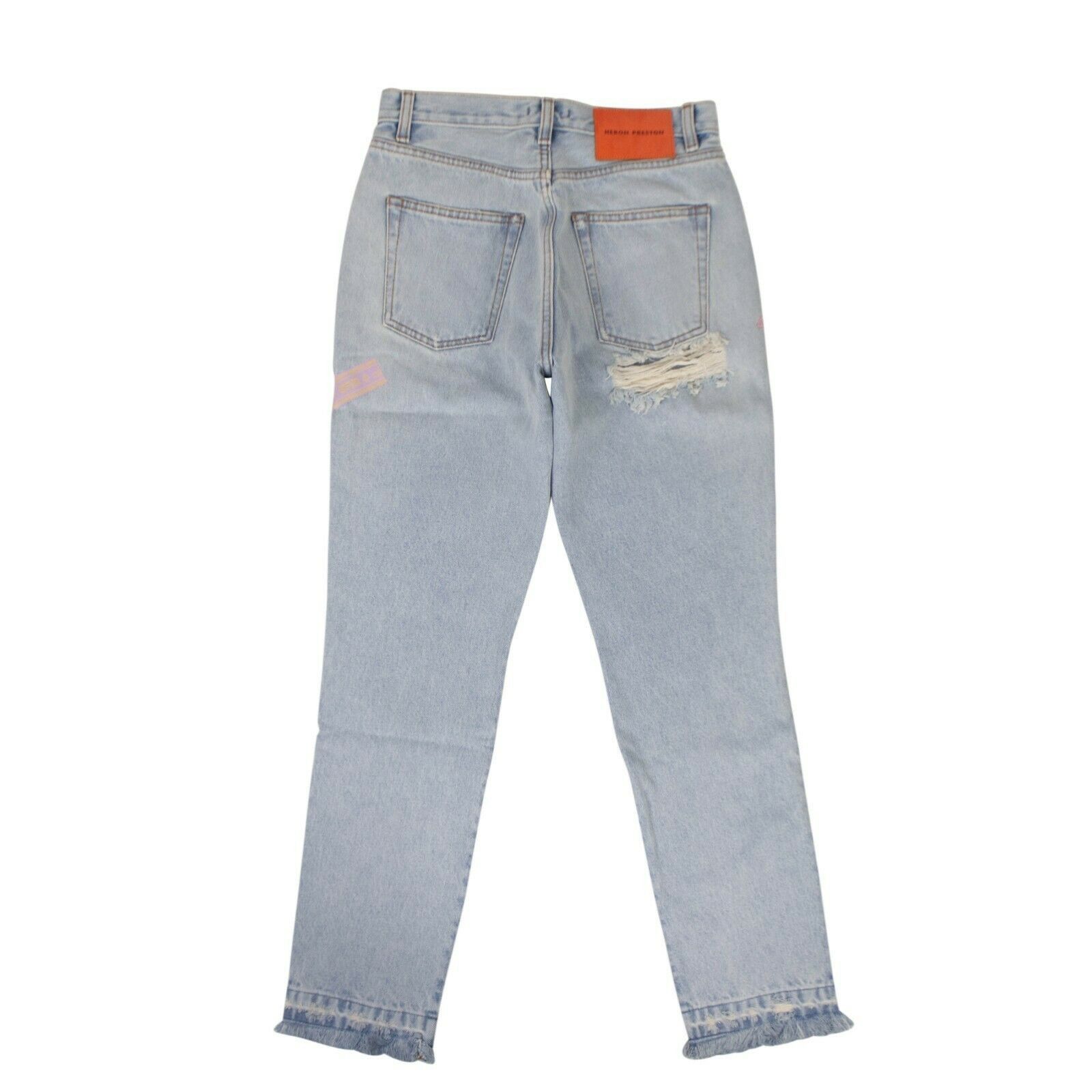 Heron Preston Light Blue Cotton Slim Denim Pants Size 26 Size 26" / US 2 / IT 38 - 2 Thumbnail