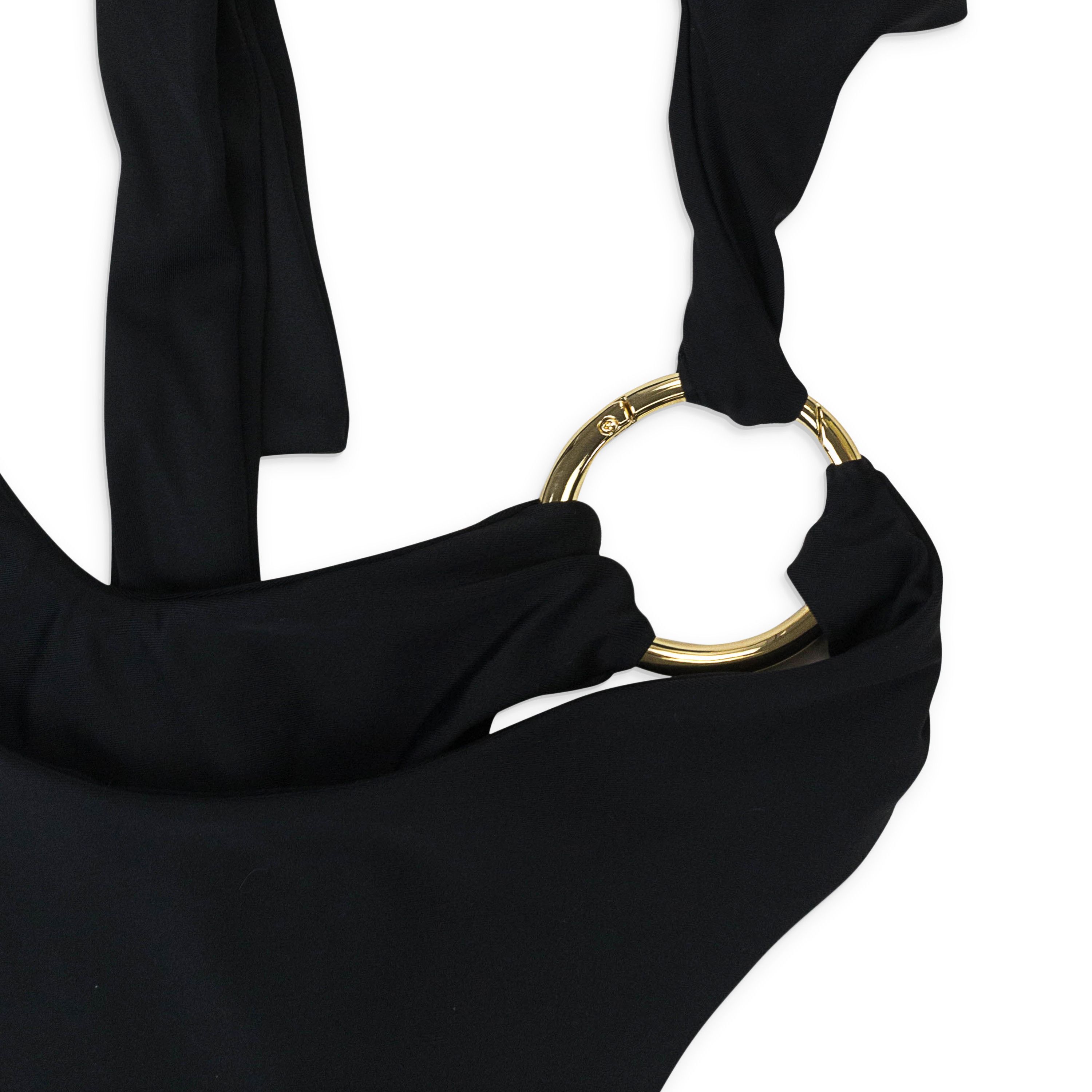 Louisa Ballou VORTEX BLACK ONE-PIECE SWIMSUIT SIZE L Size US 34 / EU 50 - 2 Thumbnail