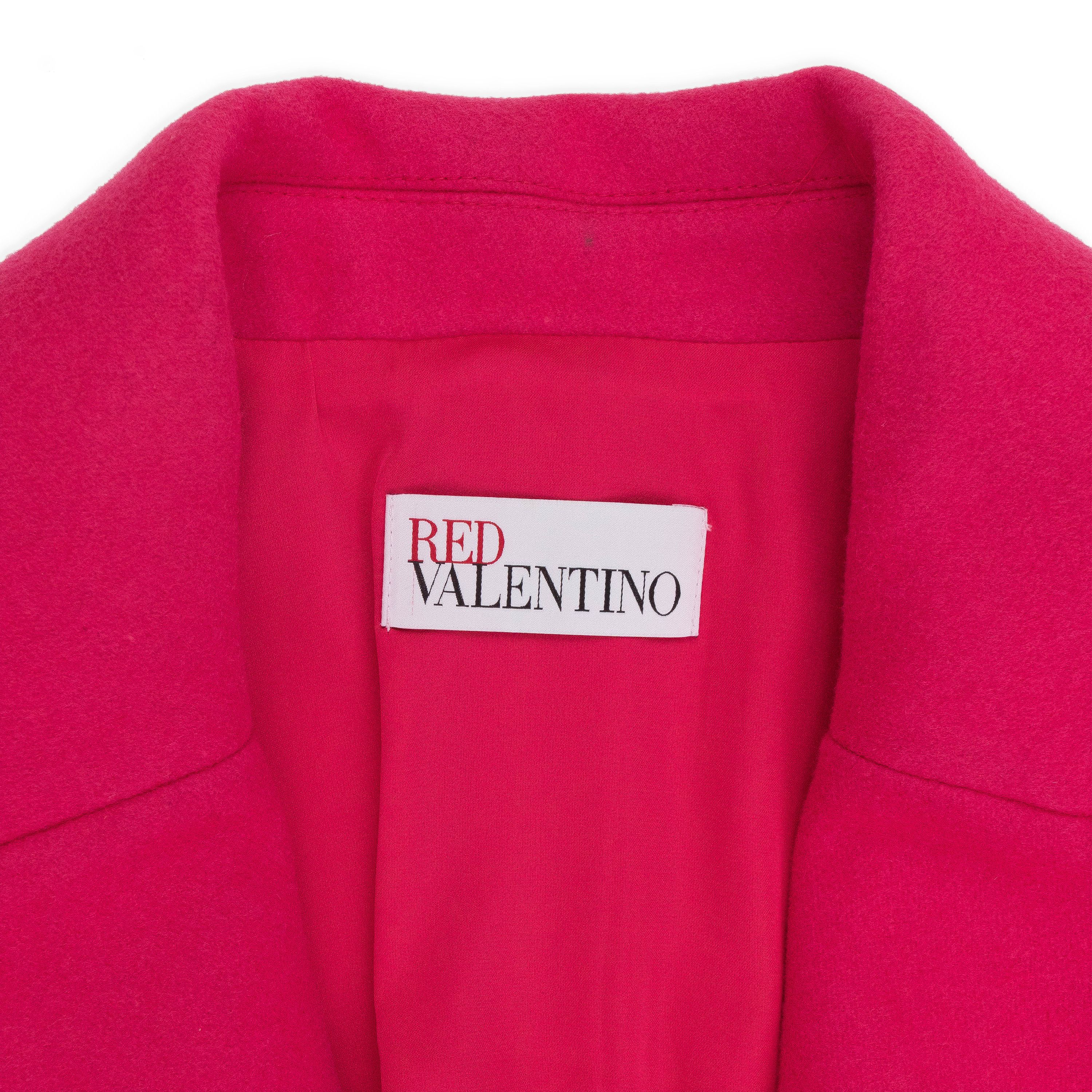 RED Valentino NWT VALENTINO PINK CORAL WOOL LONG BLAZER SIZE 42 $440 Size M / US 6-8 / IT 42-44 - 3 Thumbnail