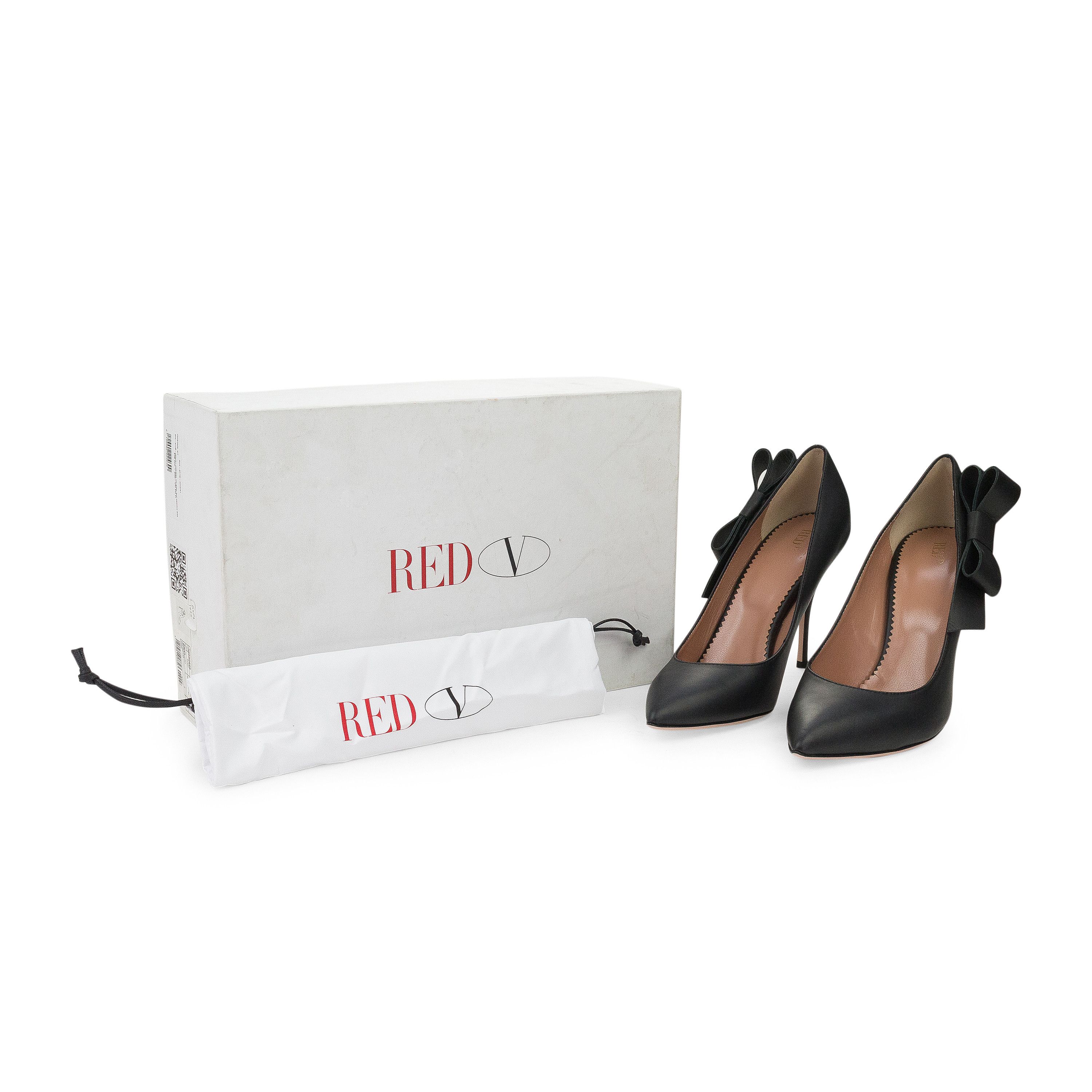 RED Valentino BLACK NERO SIDE BOW HEELS SIZE 41 Size US 11 / IT 41 - 8 Thumbnail