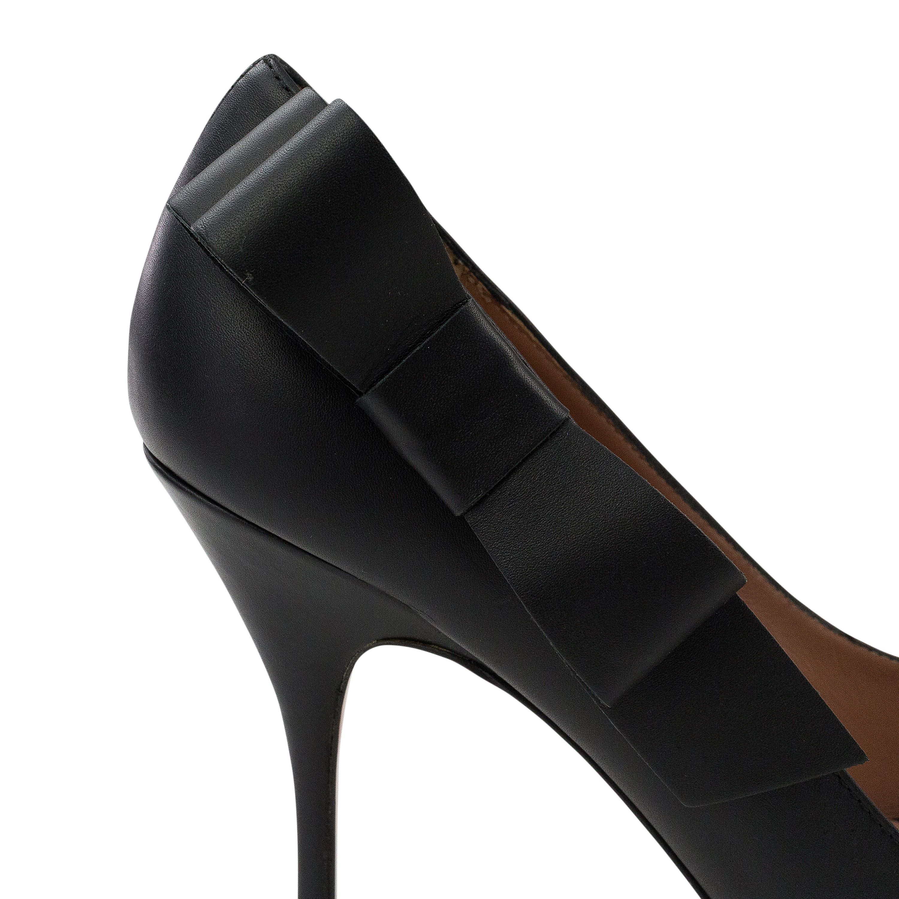 RED Valentino BLACK NERO SIDE BOW HEELS SIZE 41 Size US 11 / IT 41 - 9 Thumbnail
