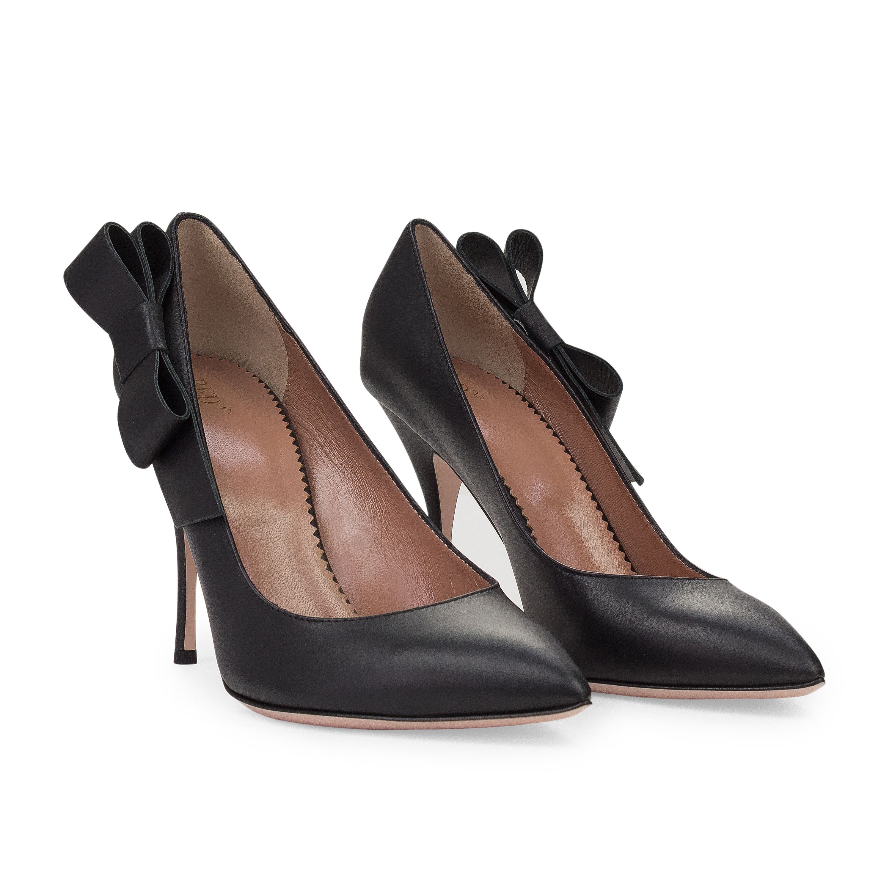 RED Valentino BLACK NERO SIDE BOW HEELS SIZE 41 Size US 11 / IT 41 - 5 Thumbnail