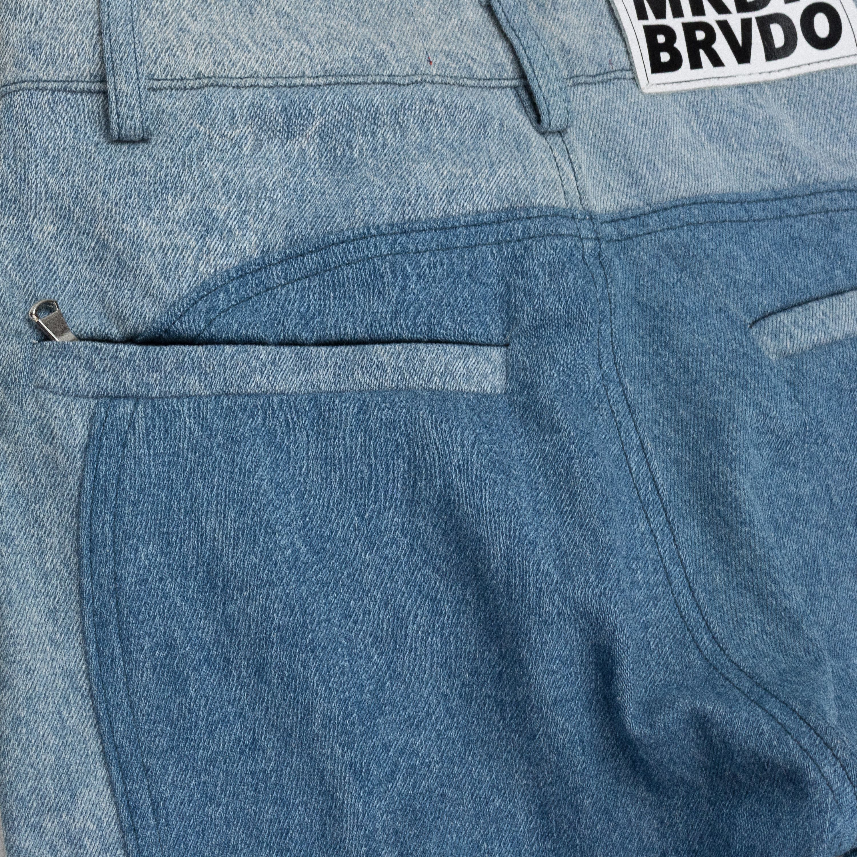 Who Decides War Indigo Mrdr Moto Denim Jeans Size 24 Size US 26 / EU 42 - 4 Thumbnail