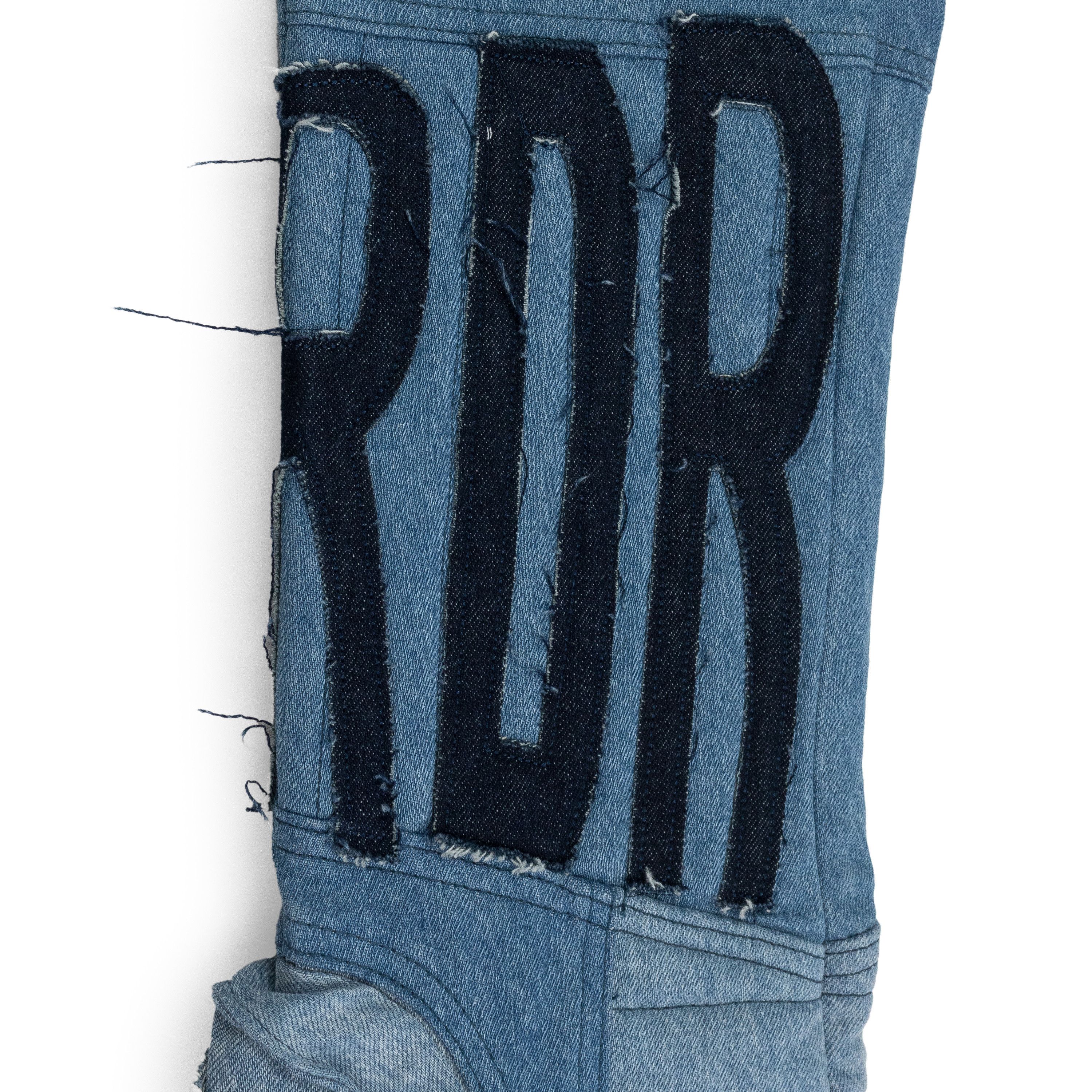 Who Decides War Indigo Mrdr Moto Denim Jeans Size 24 Size US 26 / EU 42 - 5 Thumbnail