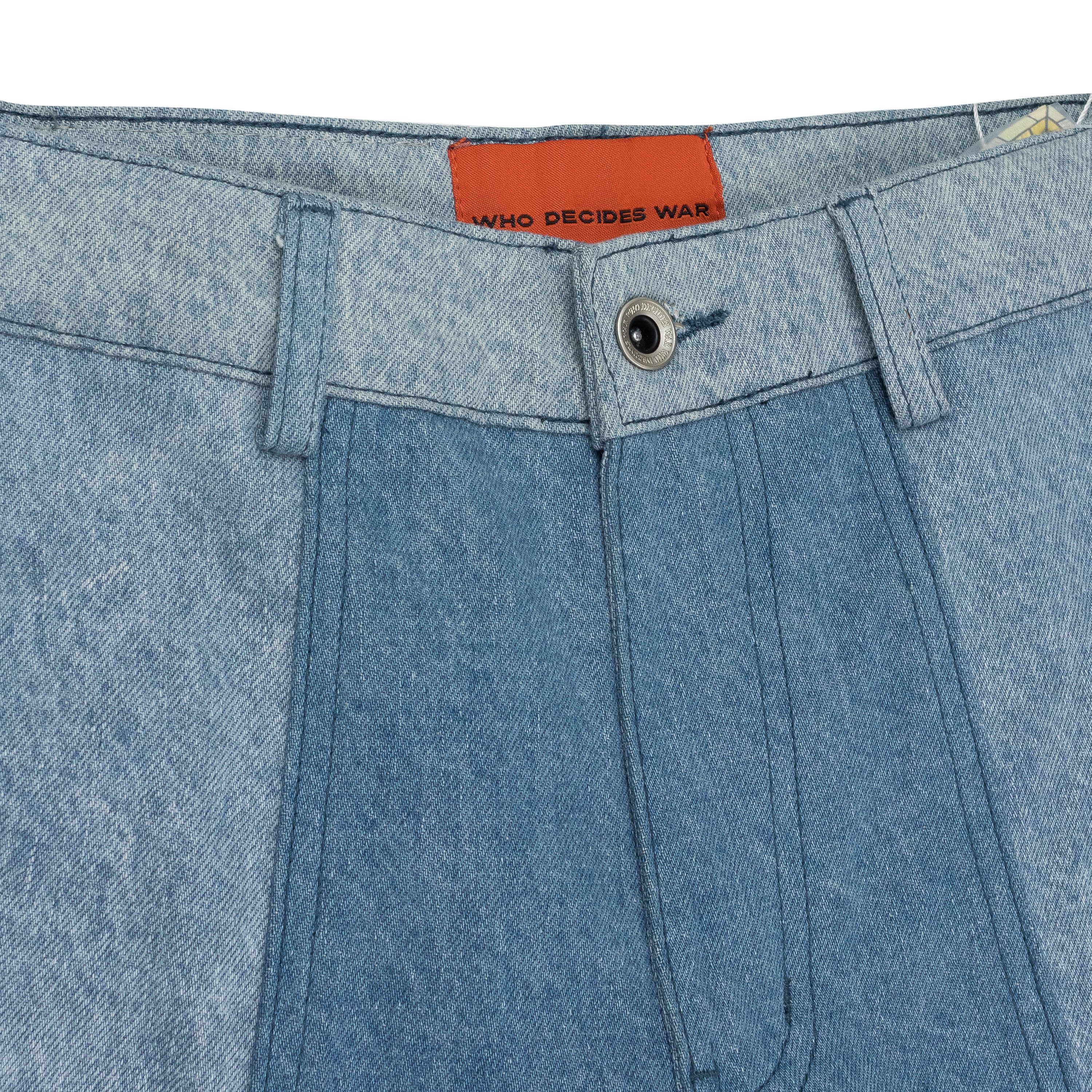 Who Decides War Indigo Mrdr Moto Denim Jeans Size 24 Size US 26 / EU 42 - 3 Thumbnail