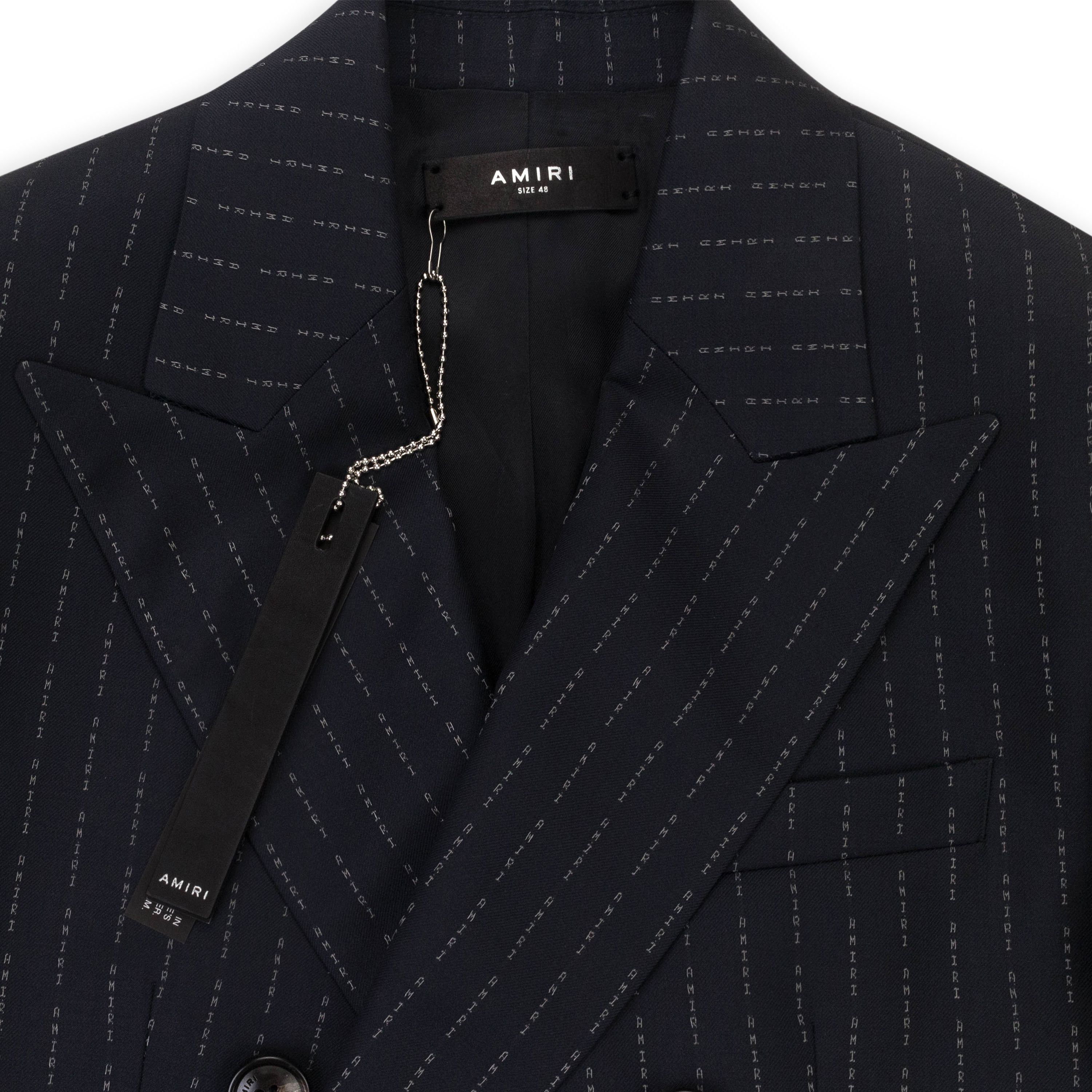 Amiri Navy Double Breasted Jacket BLAZER Size 48 Size 48R - 3 Thumbnail