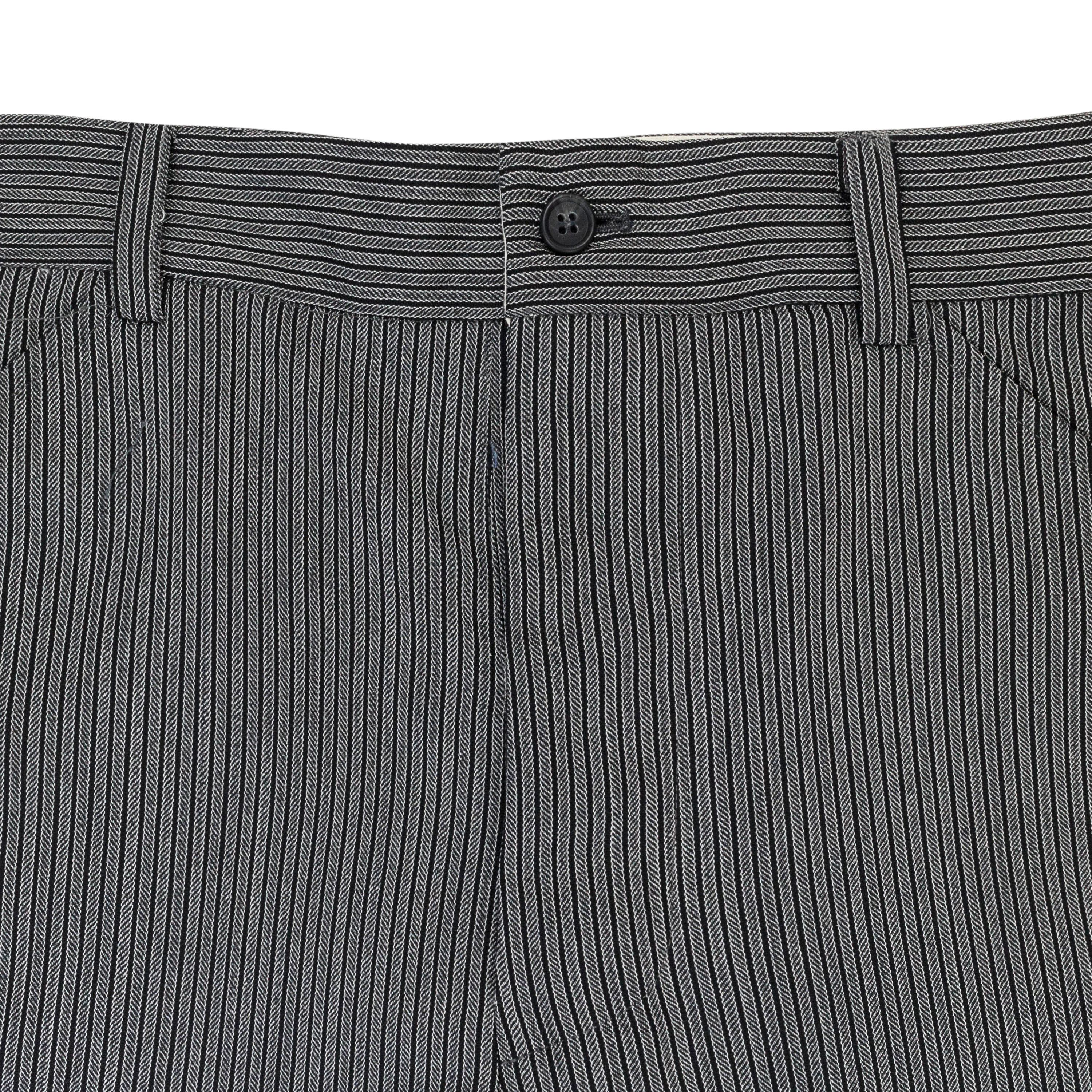 Freemans Sporting Club Grey Stripe Wool Shorts Size 28 Size US 28 / EU 44 - 3 Thumbnail