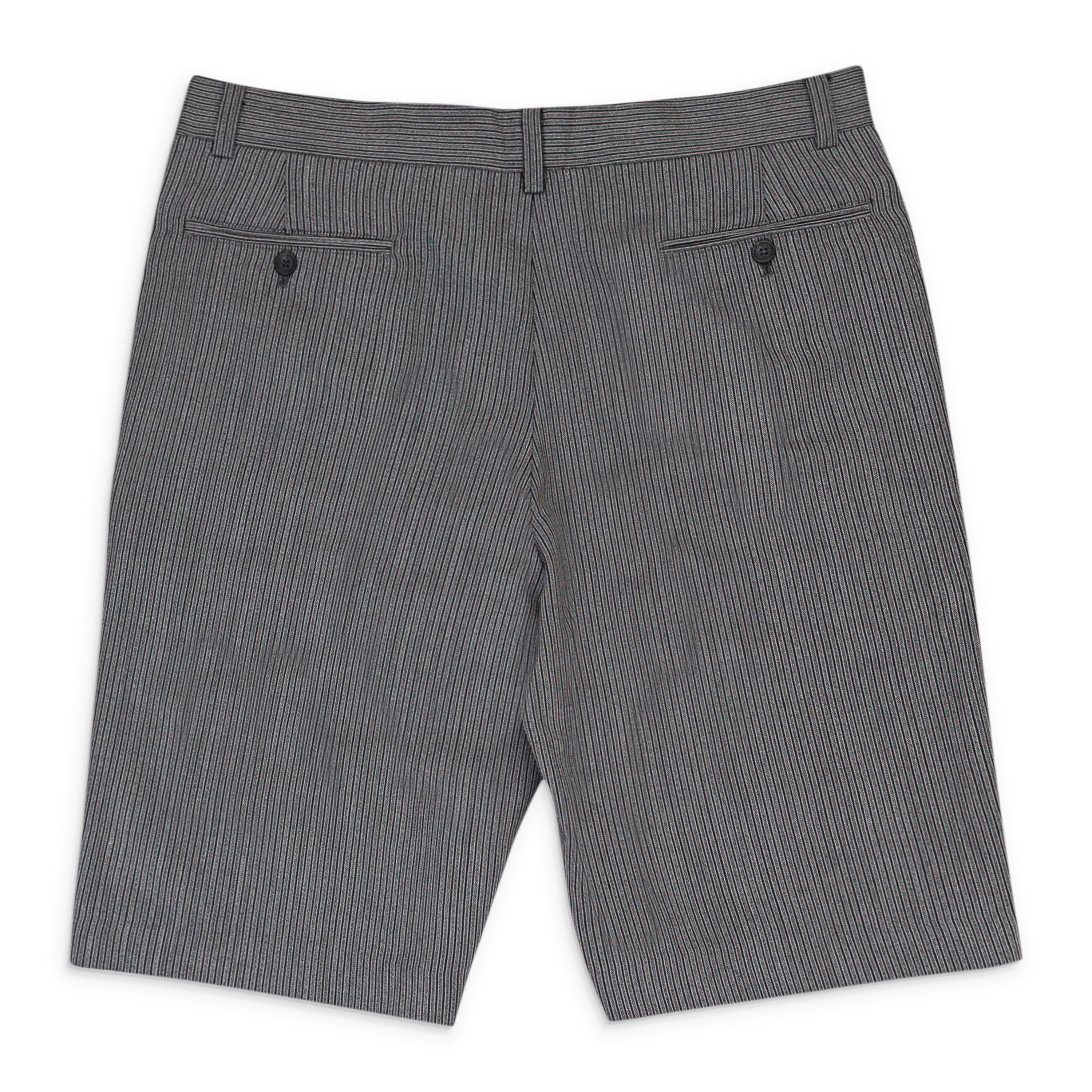 Freemans Sporting Club Grey Stripe Wool Shorts Size 28 Size US 28 / EU 44 - 2 Thumbnail